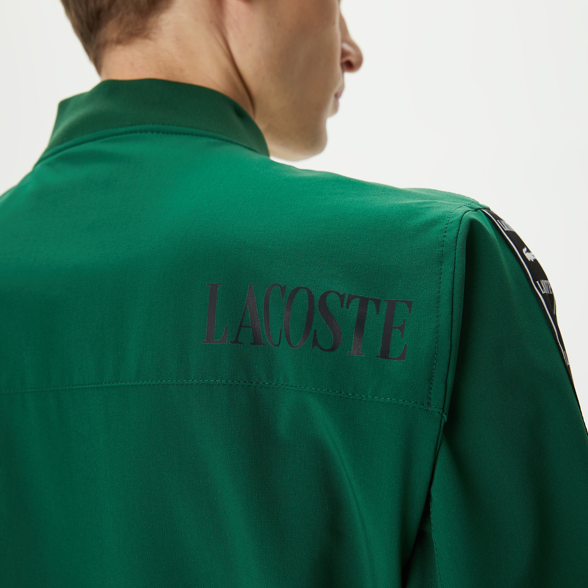 Lacoste Erkek Baskılı Yeşil Bomber Ceket