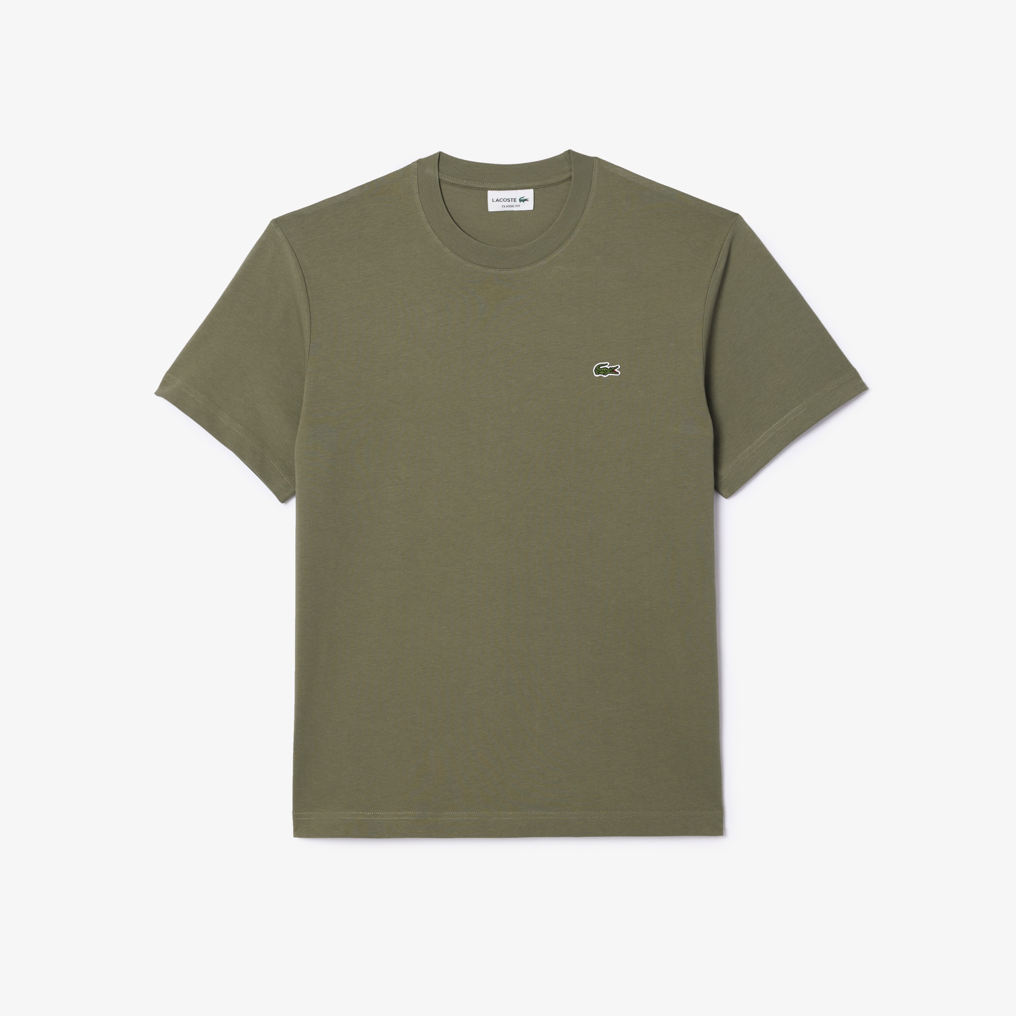 Lacoste Erkek Classic Fit Bisiklet Yaka Haki T-Shirt