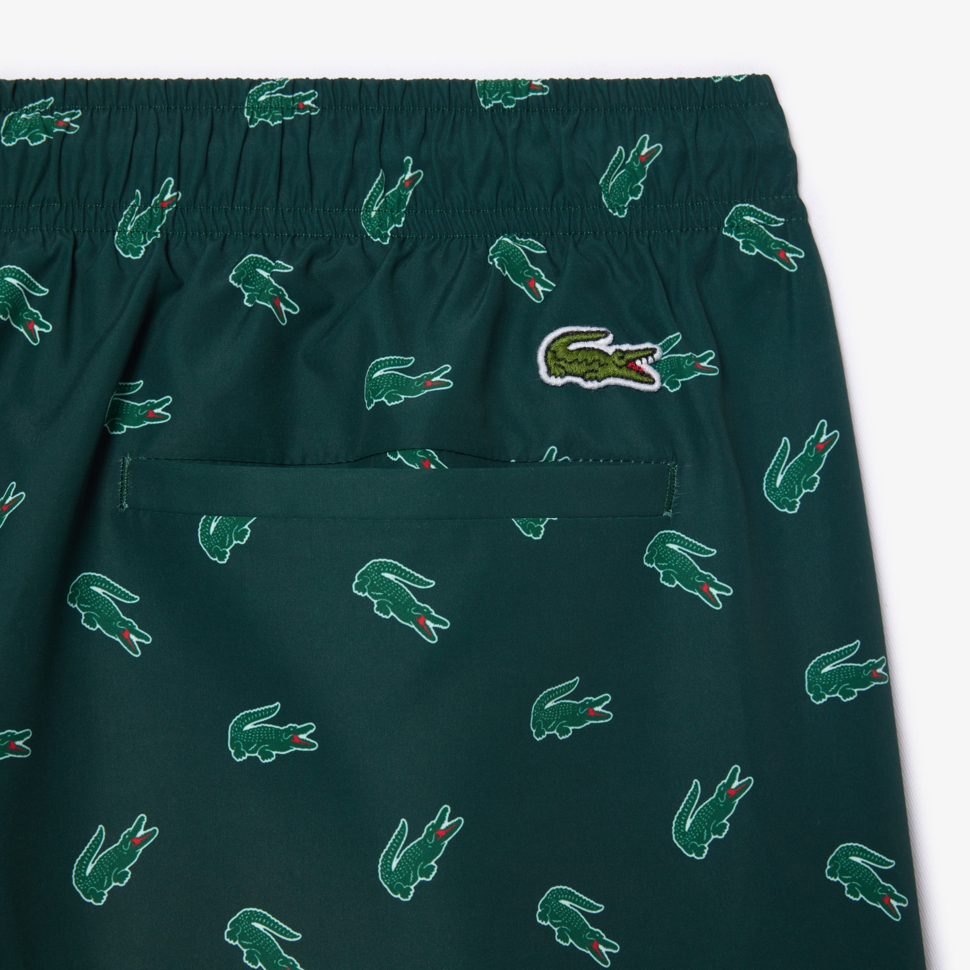 Lacoste Erkek Desenli Yeşil Mayo