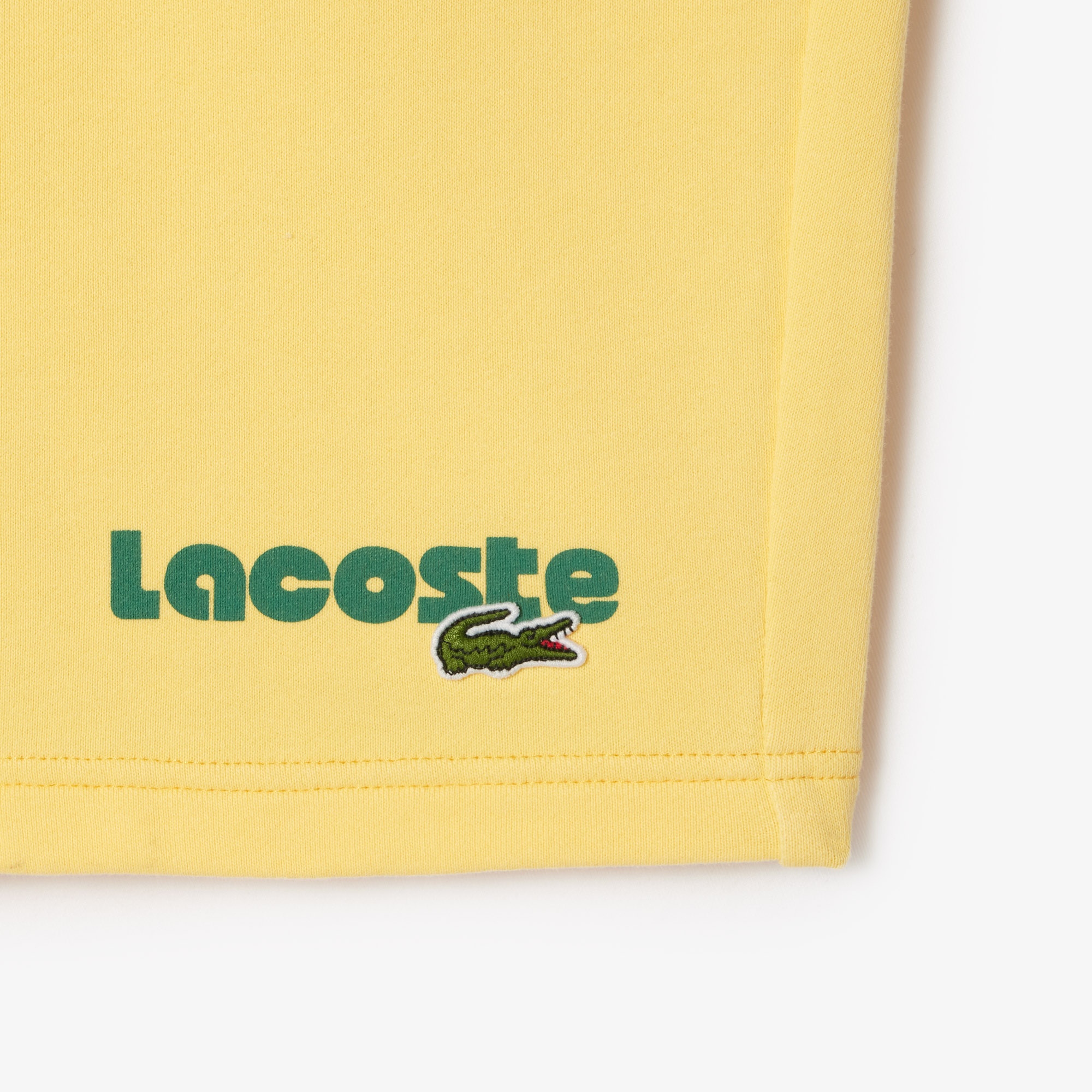 Lacoste Erkek Regular Fit Baskılı Sarı Şort