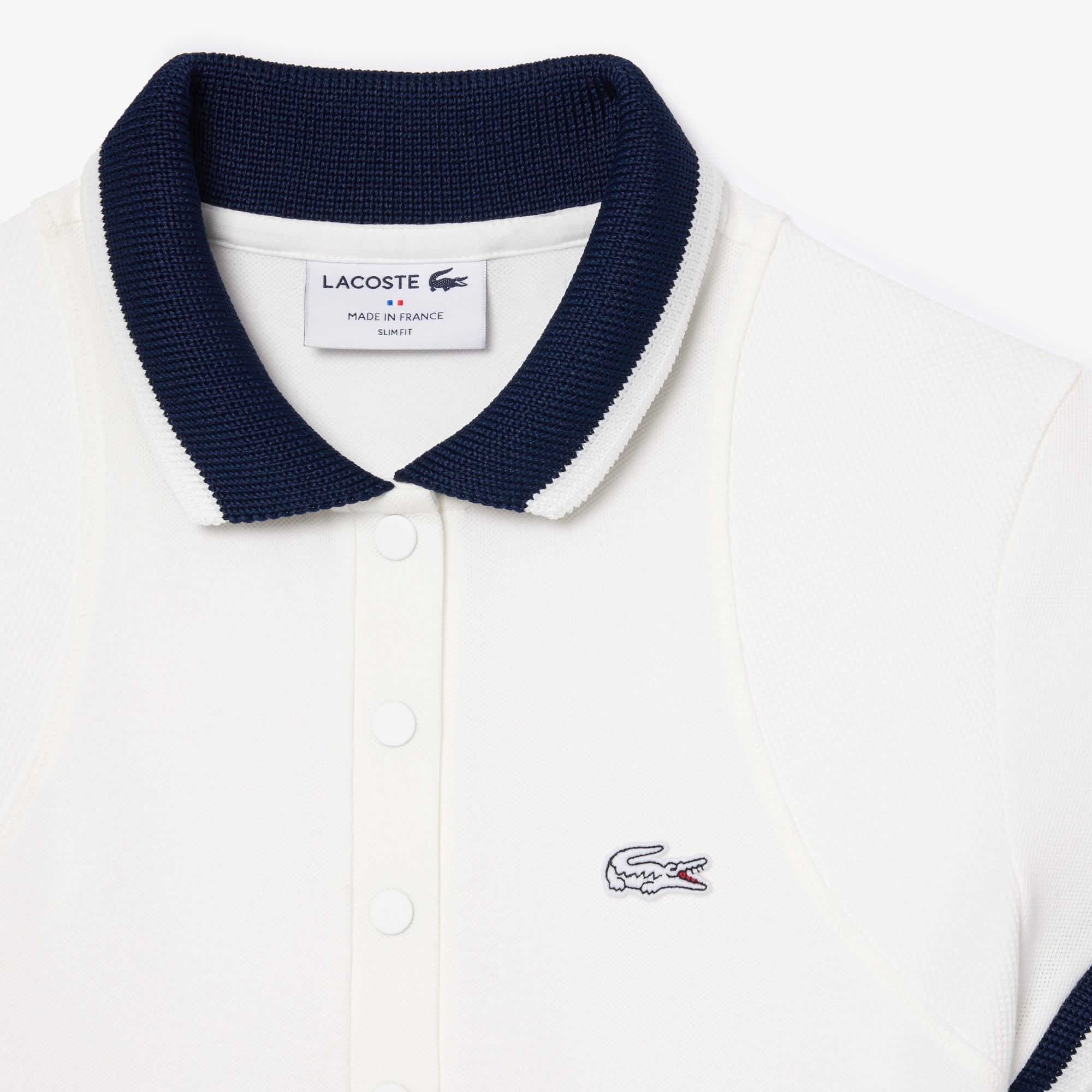 Lacoste Kadın Straight Fit Beyaz Elbise