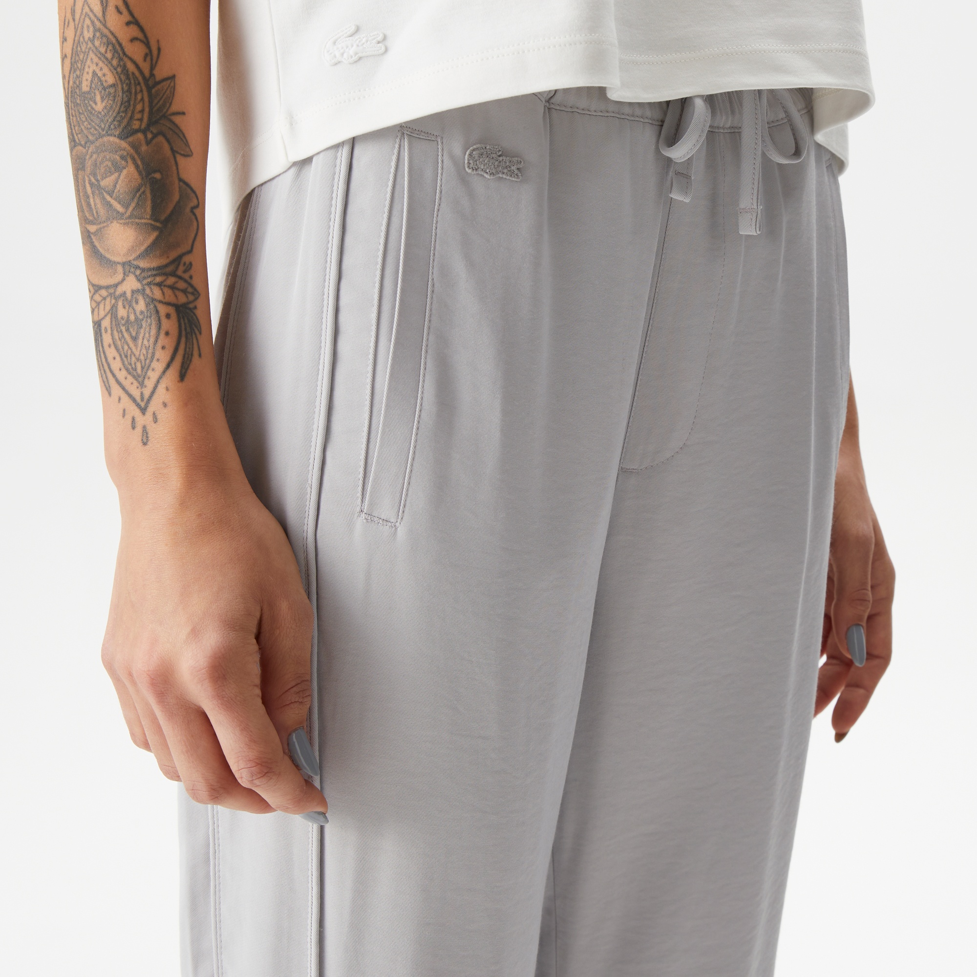 Lacoste Kadın Jogger Gri Pantolon