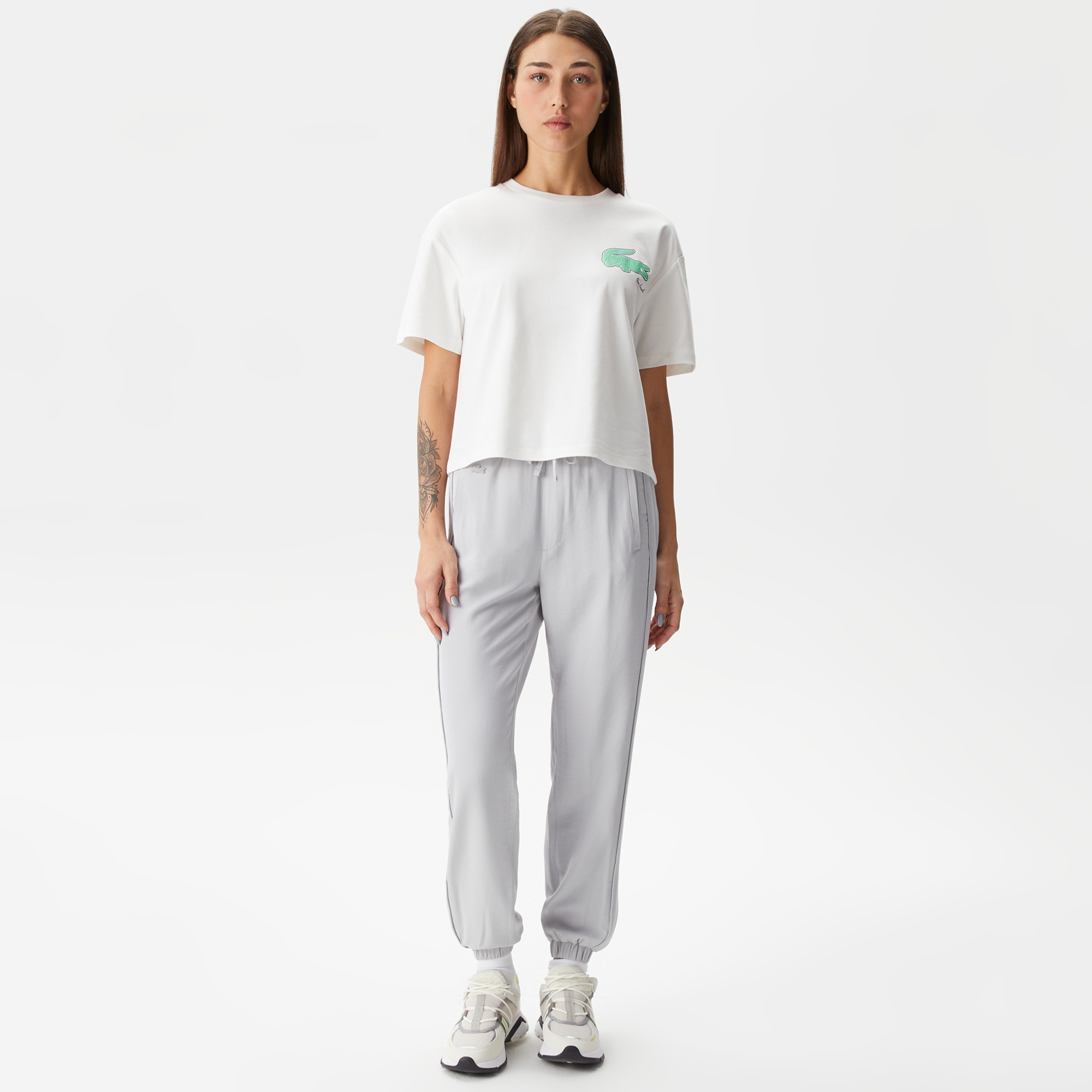 Lacoste Kadın Jogger Gri Pantolon