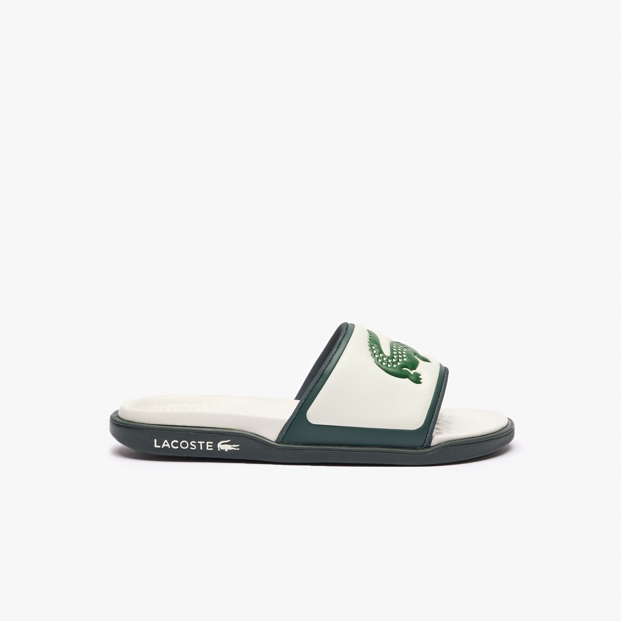 Lacoste Serve Slide Erkek Beyaz Terlik