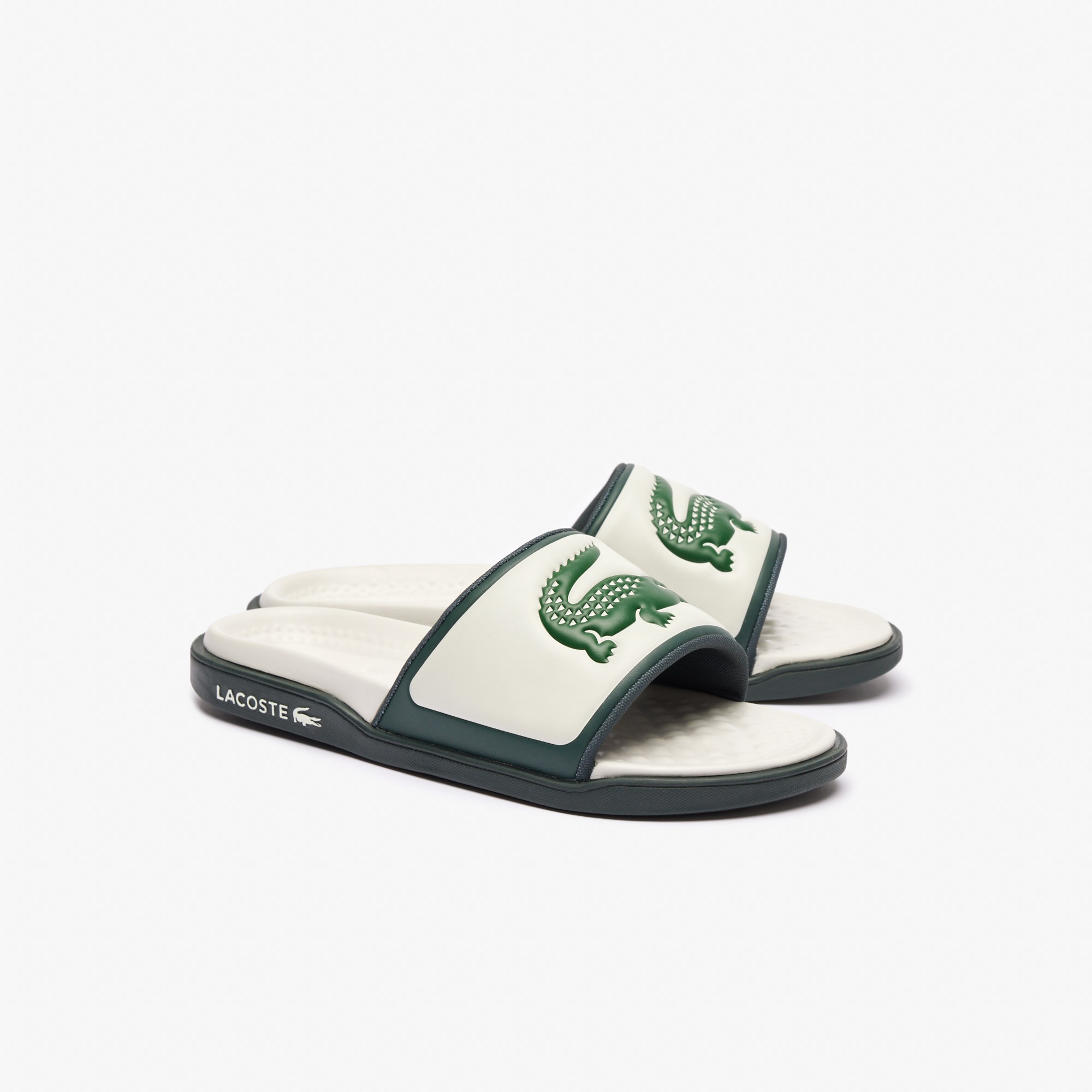Lacoste Serve Slide Erkek Beyaz Terlik