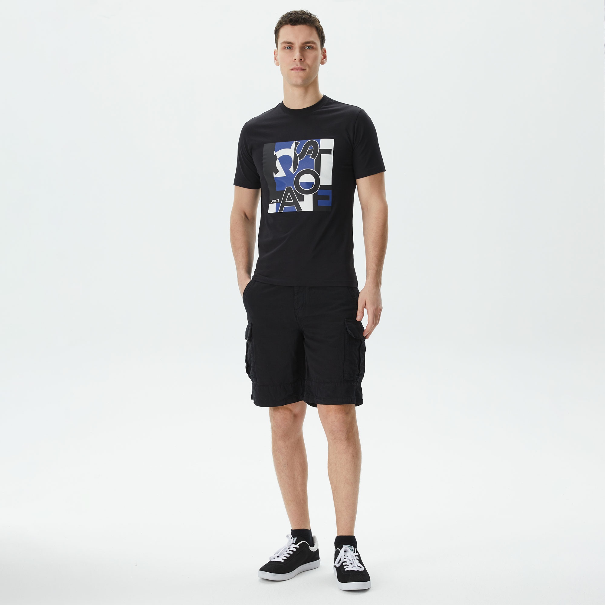 Lacoste Erkek Relaxed Fit Siyah Bermuda