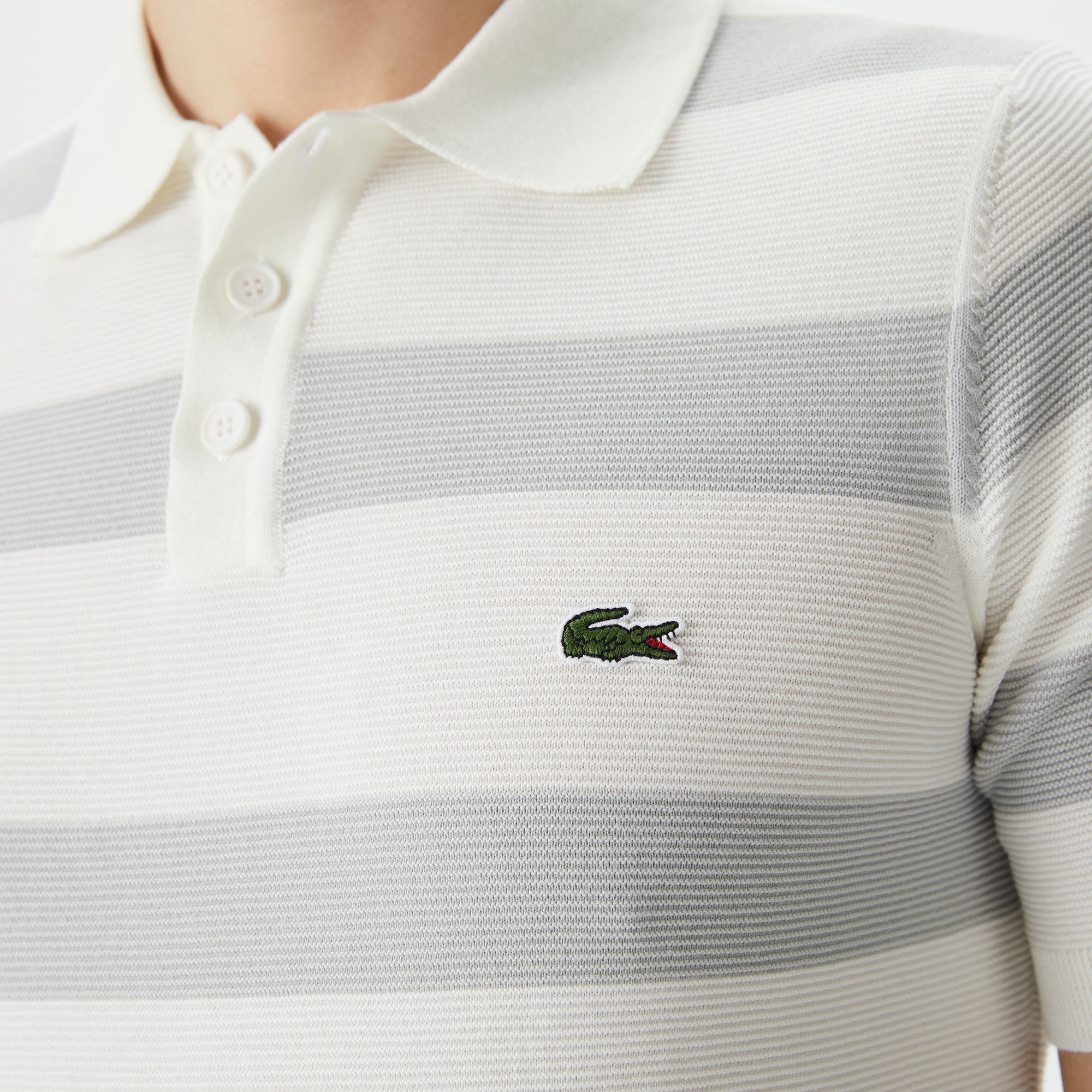 Lacoste Erkek Regular Fit Kısa Kollu Polo Yaka Gri Triko