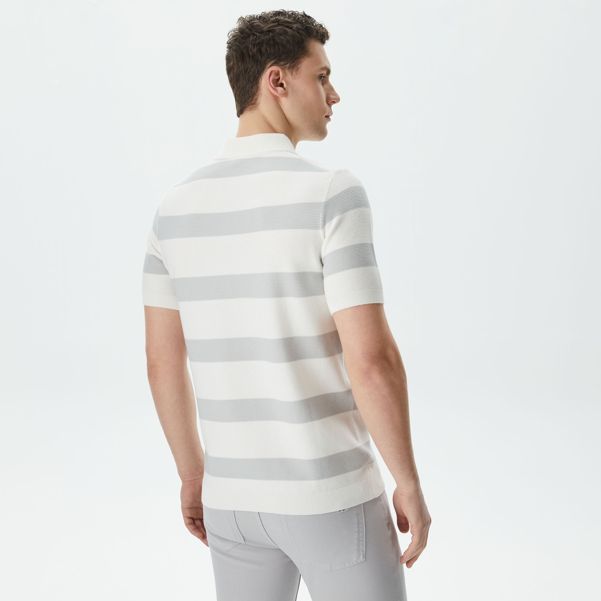 Lacoste Erkek Regular Fit Kısa Kollu Polo Yaka Gri Triko