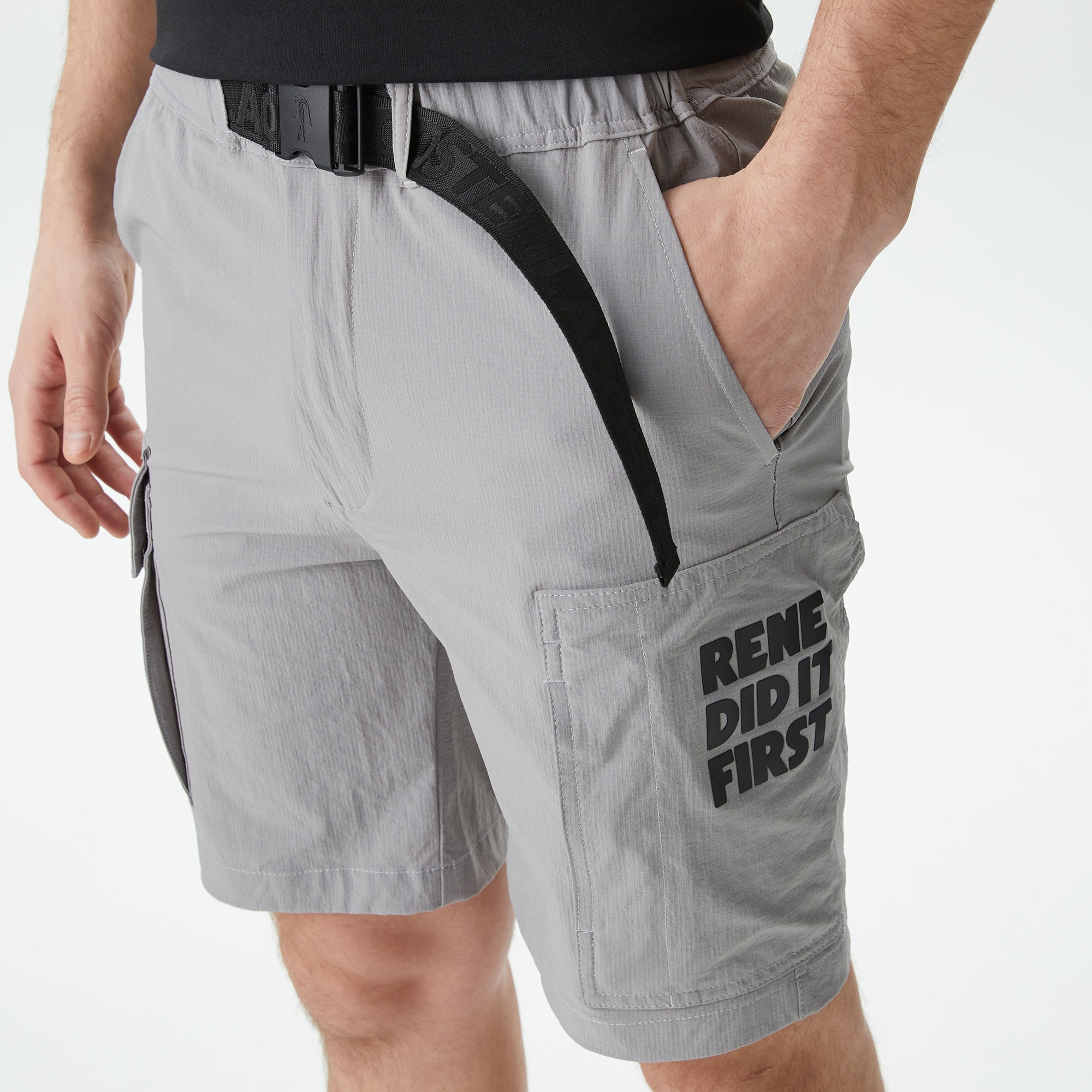 Lacoste Erkek Relaxed Fit Gri Bermuda