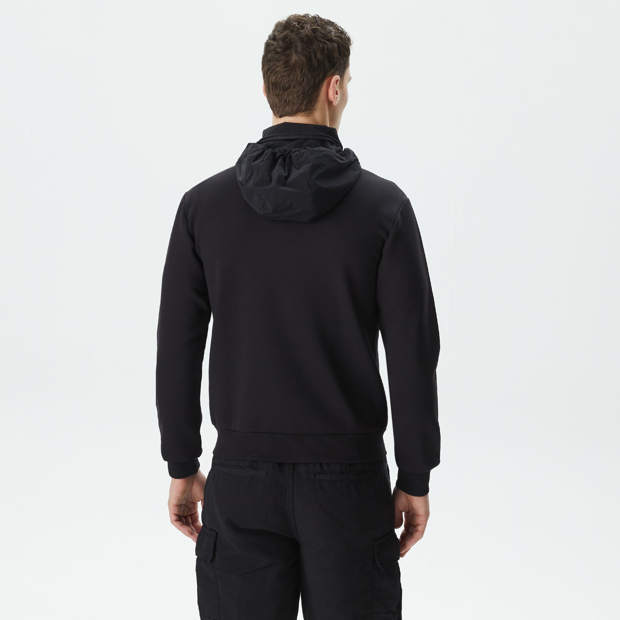 Lacoste Erkek Regular Fit Kapüşonlu Siyah Sweatshirt