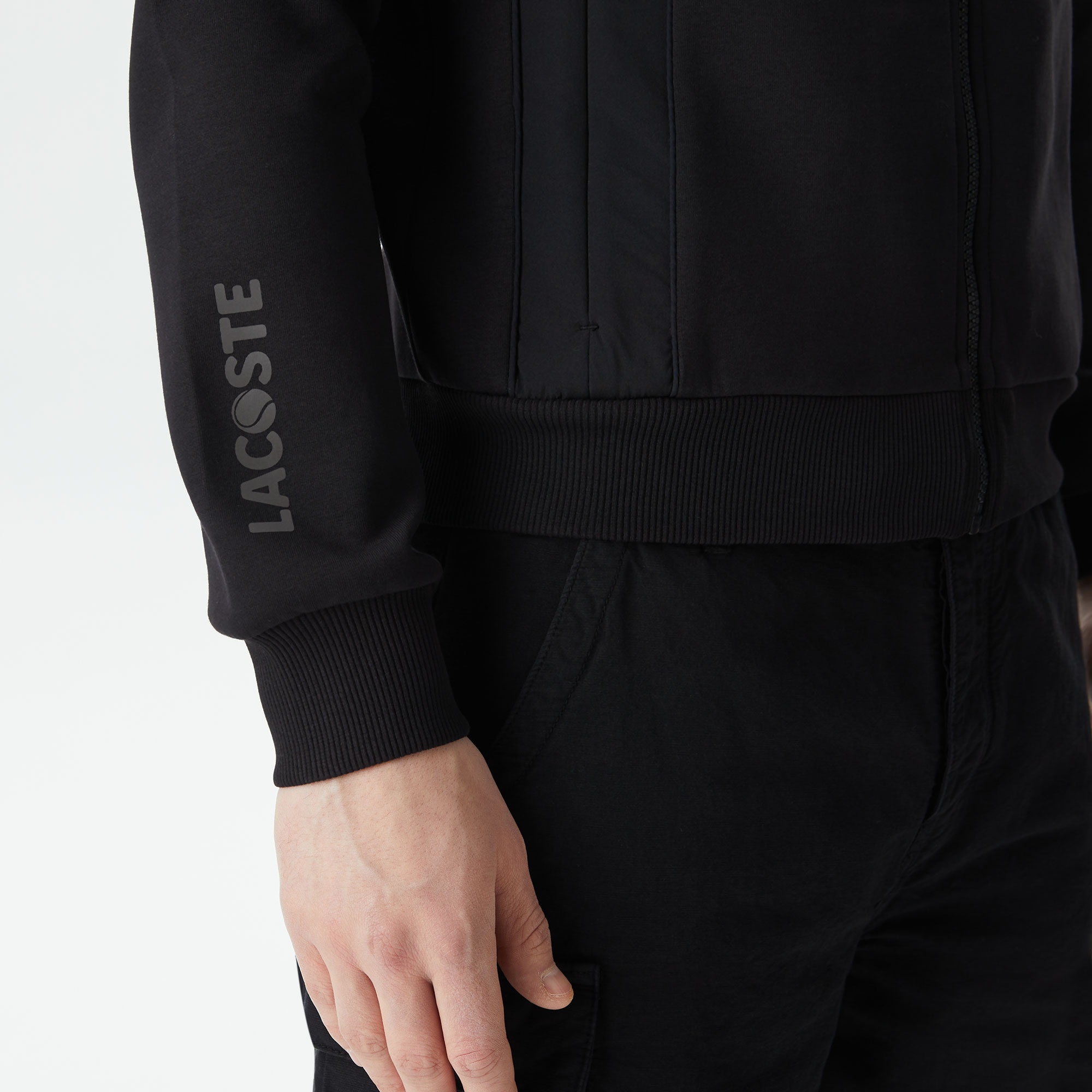 Lacoste Erkek Regular Fit Kapüşonlu Siyah Sweatshirt