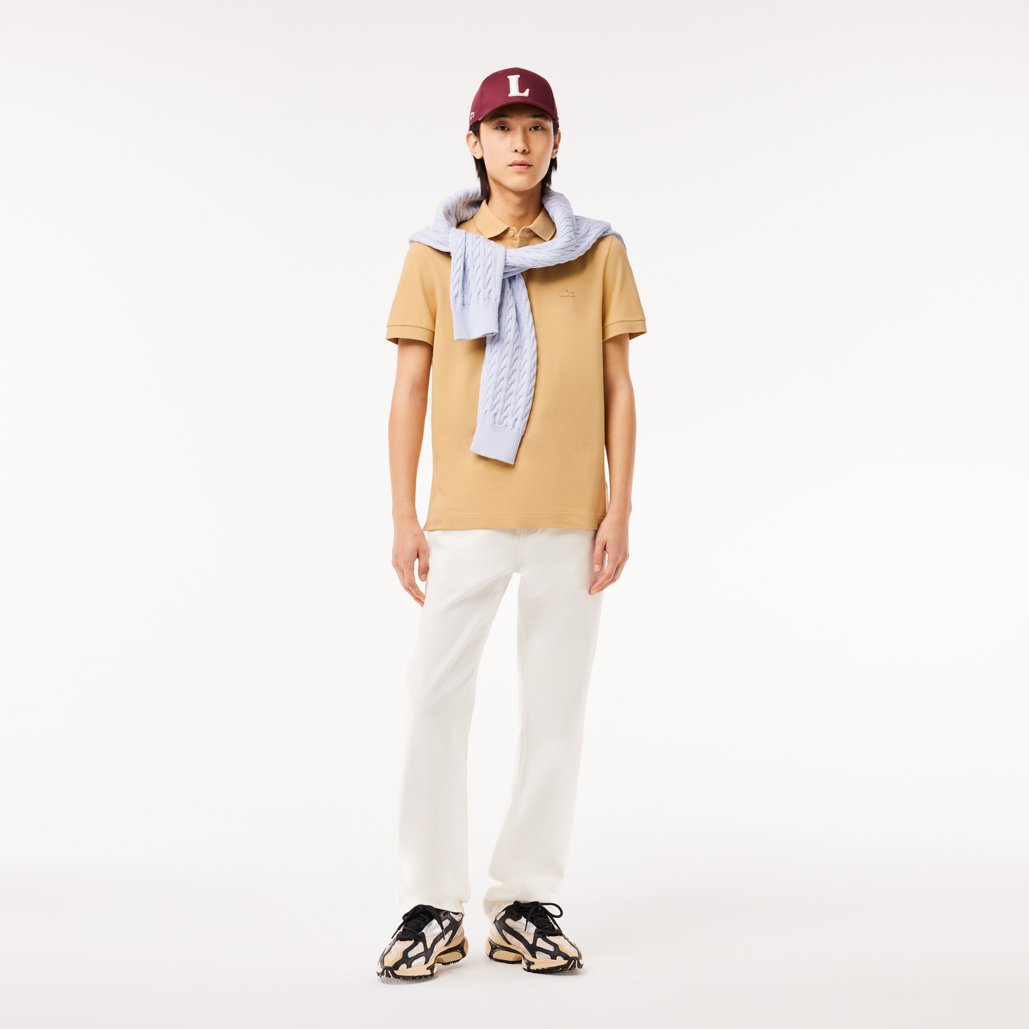 Lacoste Erkek Regular Fit Paris Bej Polo