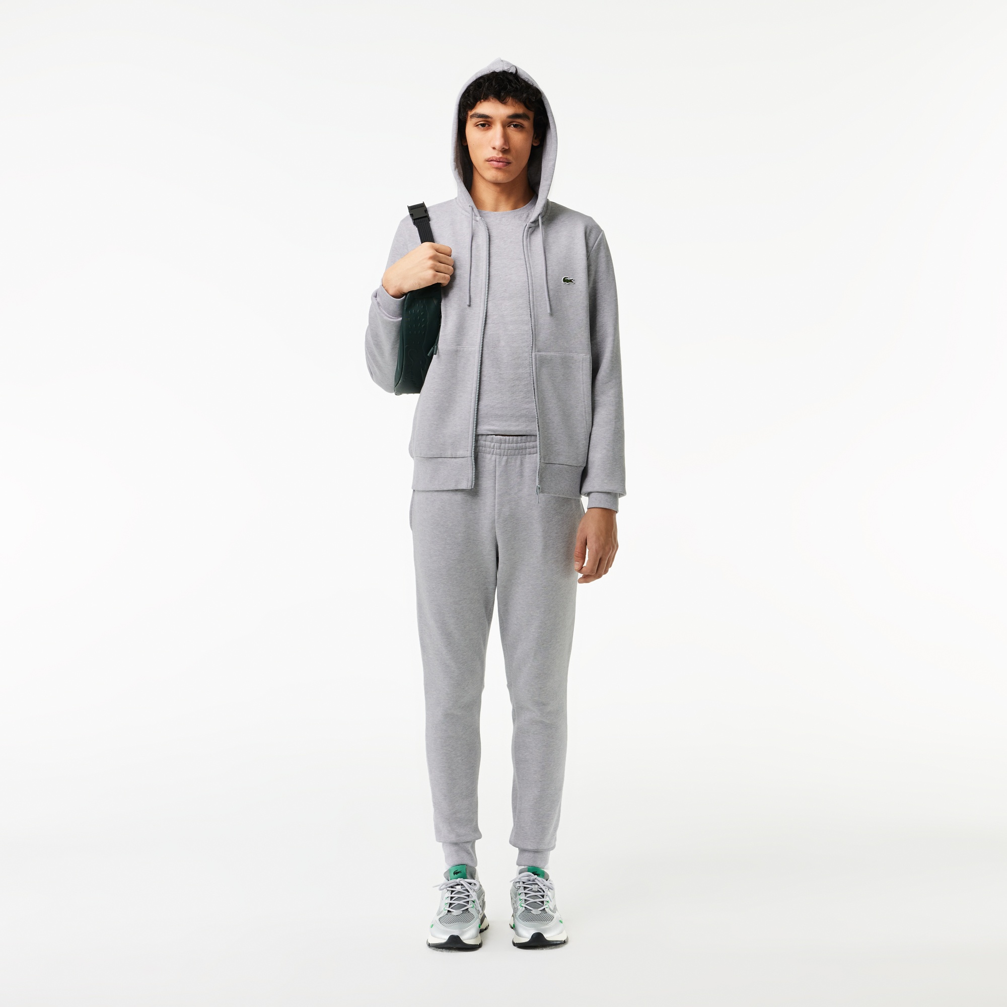 Lacoste Erkek Uzun Kollu Gri Eşofman Takımı