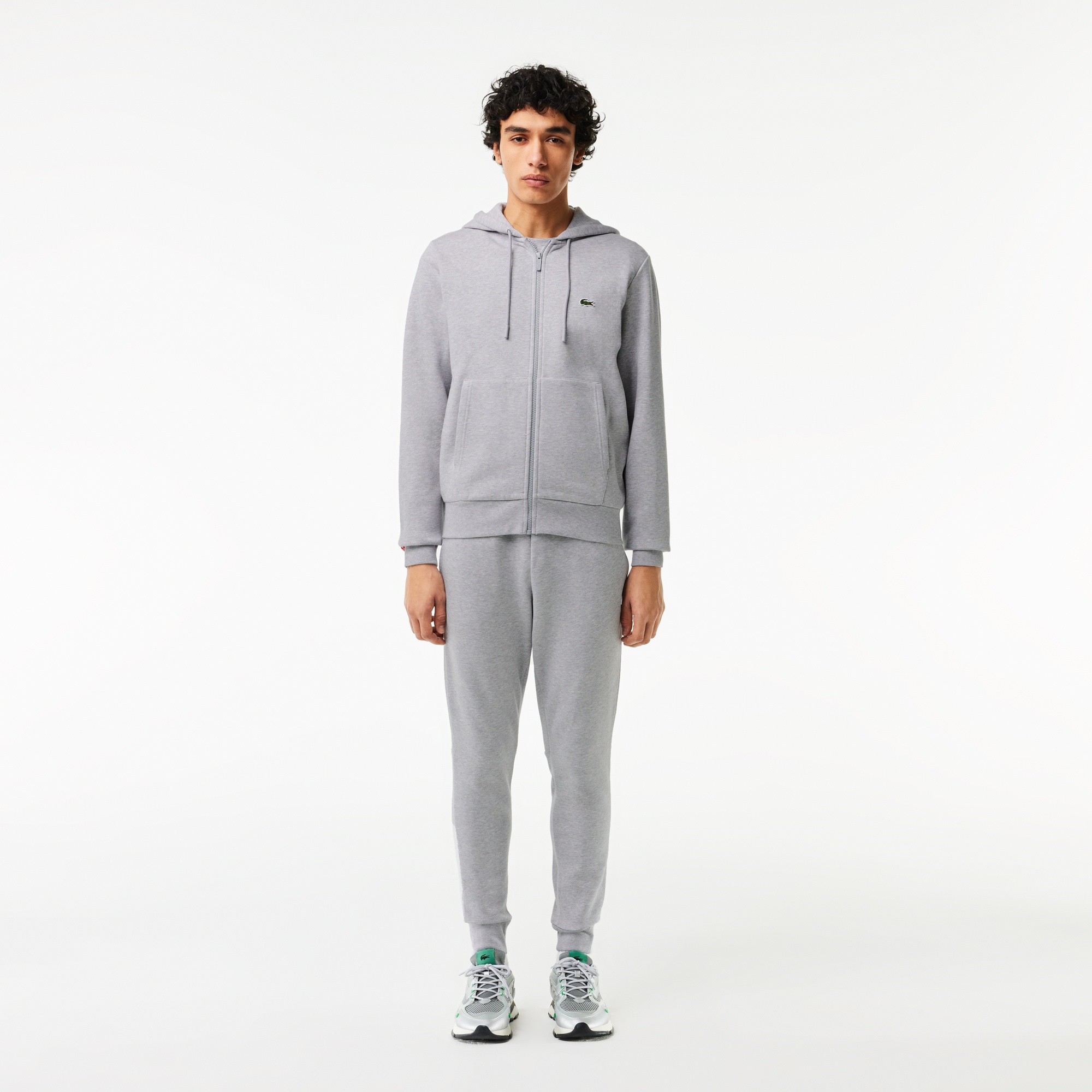 Lacoste Erkek Uzun Kollu Gri Eşofman Takımı