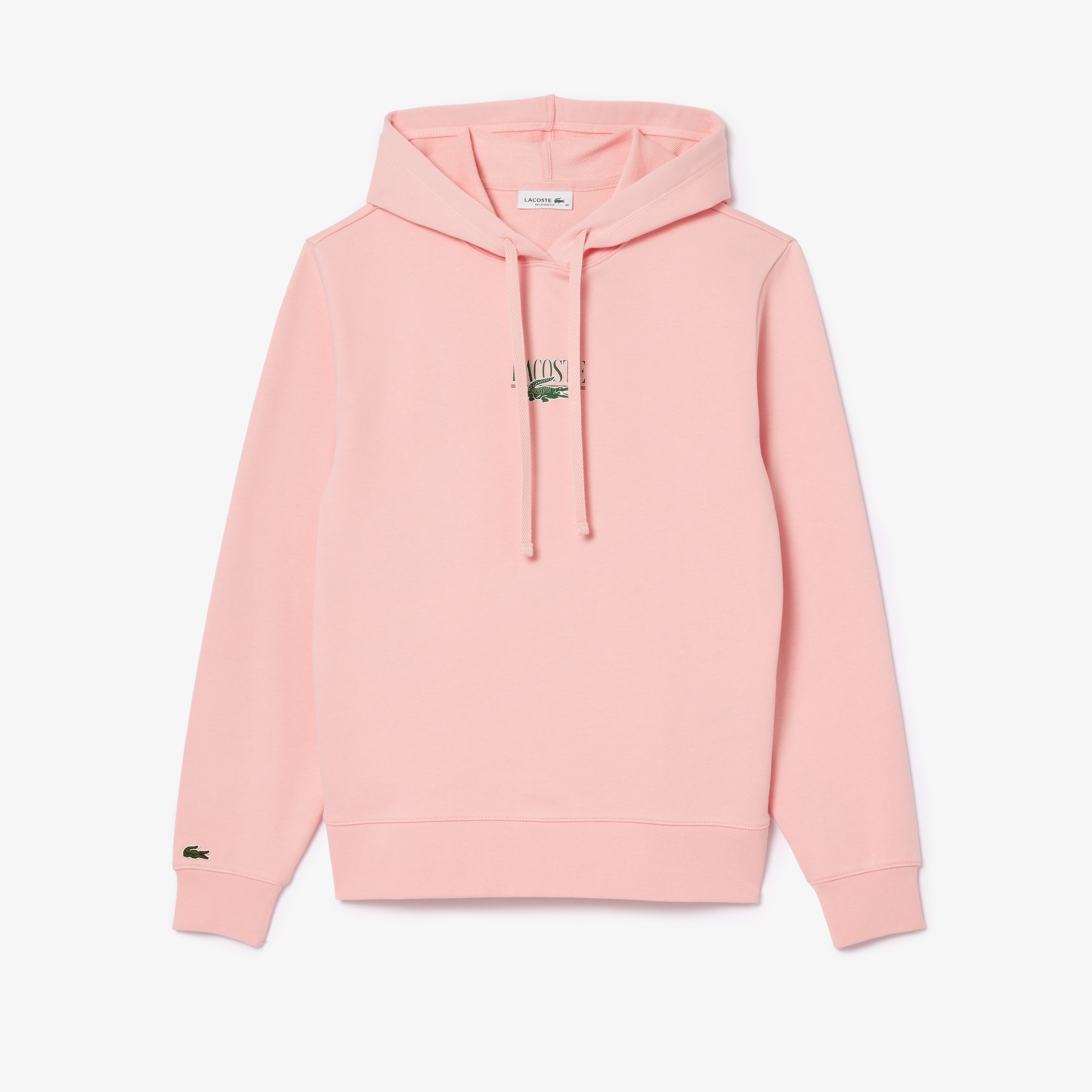 Lacoste Kadın Polo Yaka Pembe Sweatshirt