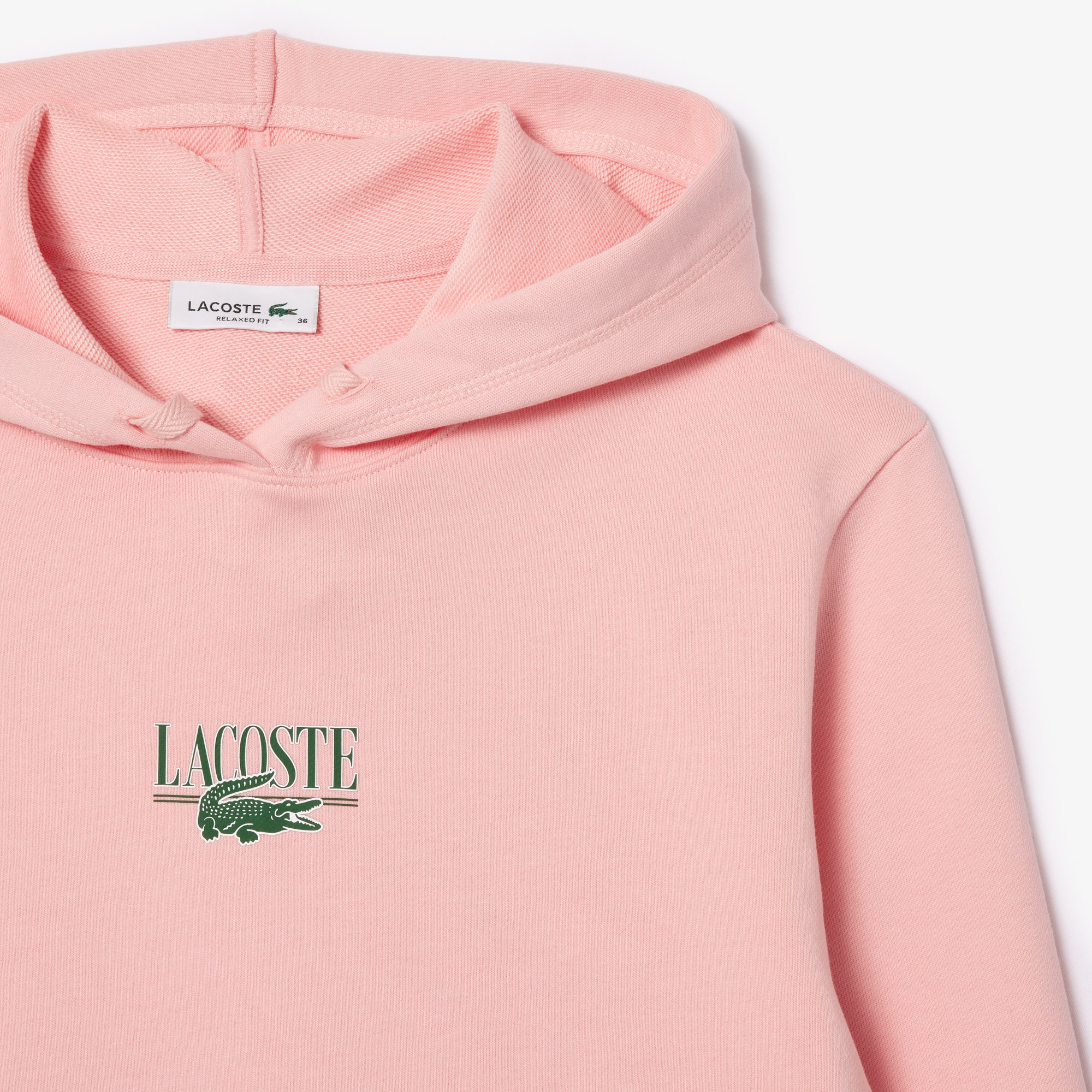 Lacoste Kadın Polo Yaka Pembe Sweatshirt