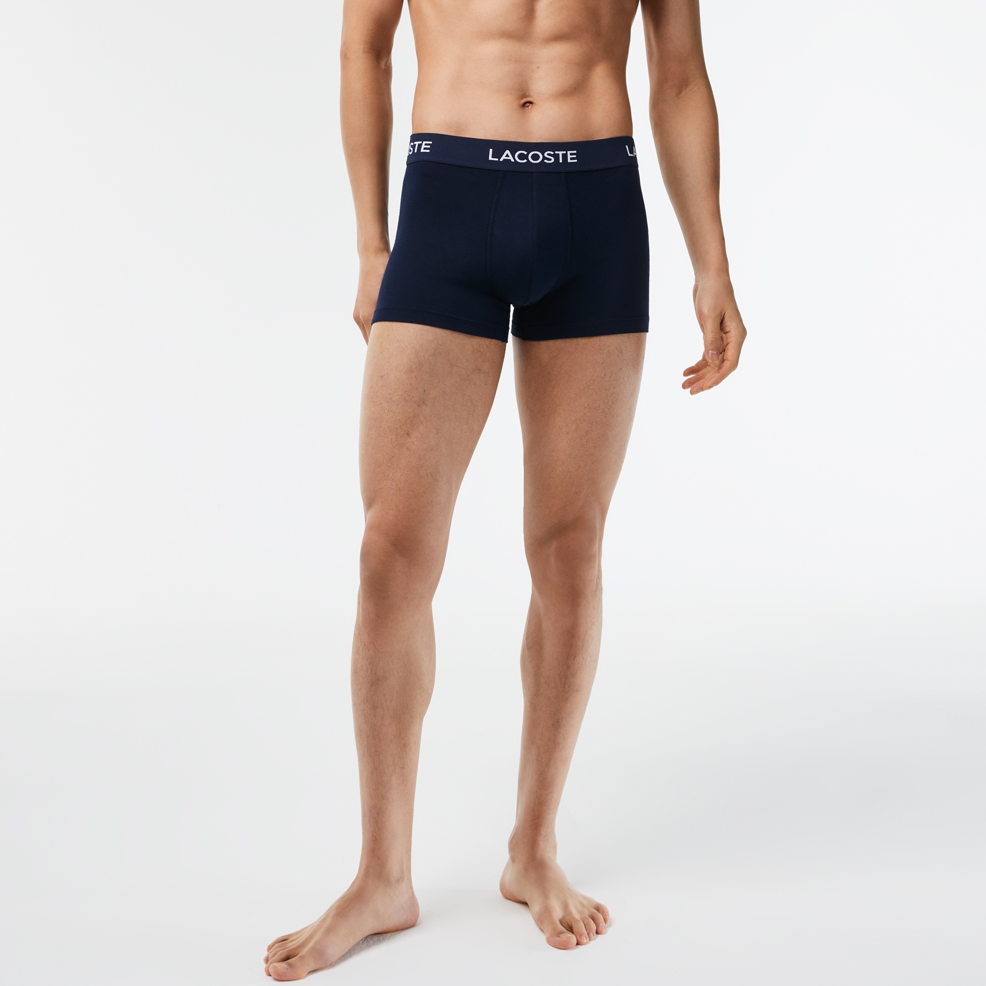 Lacoste Erkek 3'lü Kırmızı Boxer