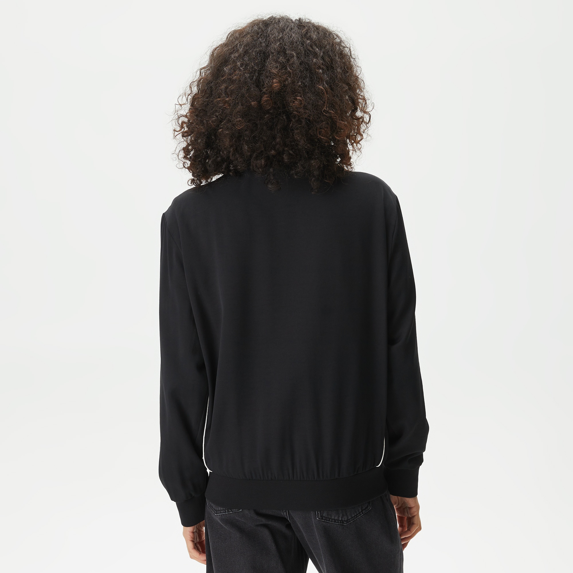 Lacoste Kadın Hakim Yaka Siyah Mont