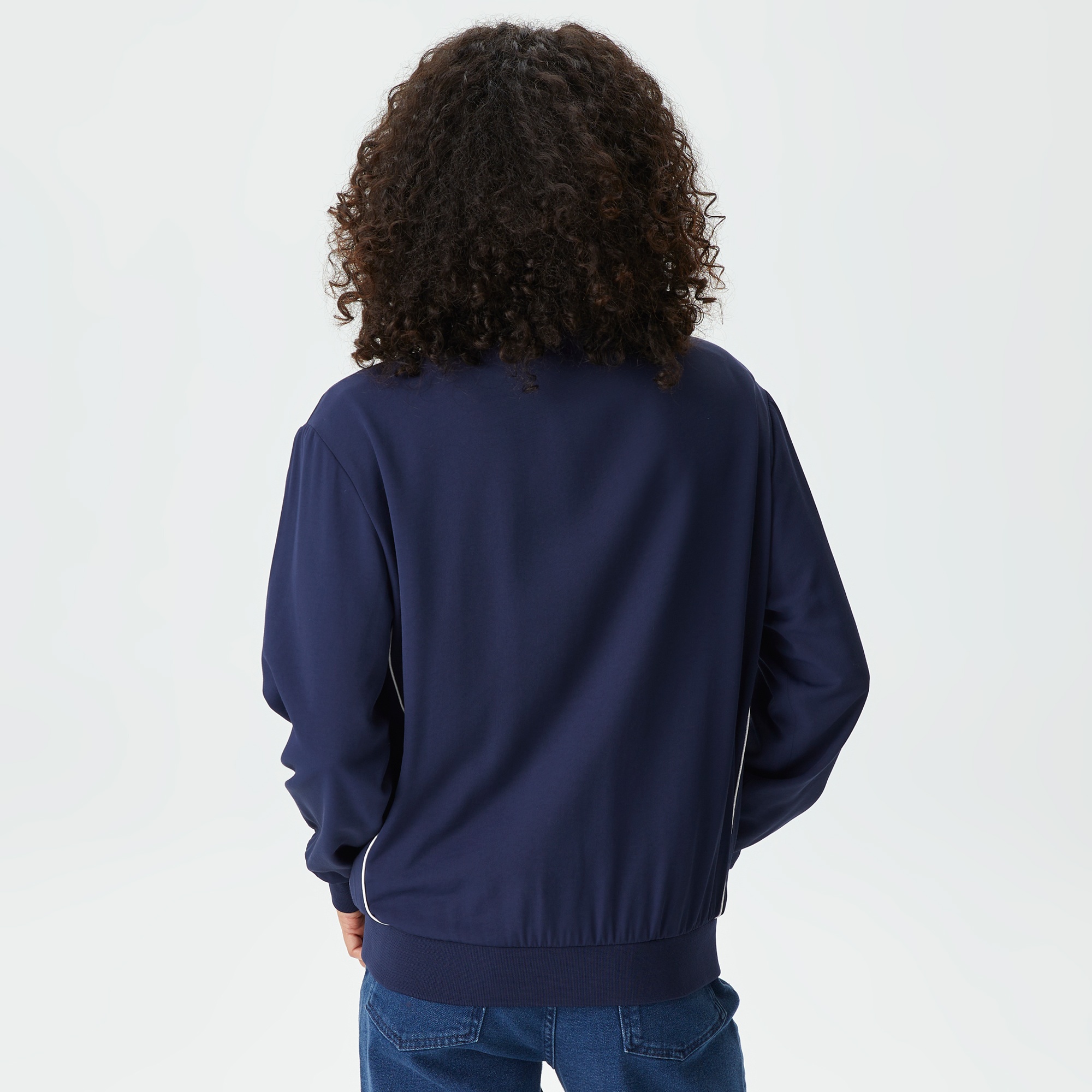 Lacoste Kadın Hakim Yaka Lacivert Mont