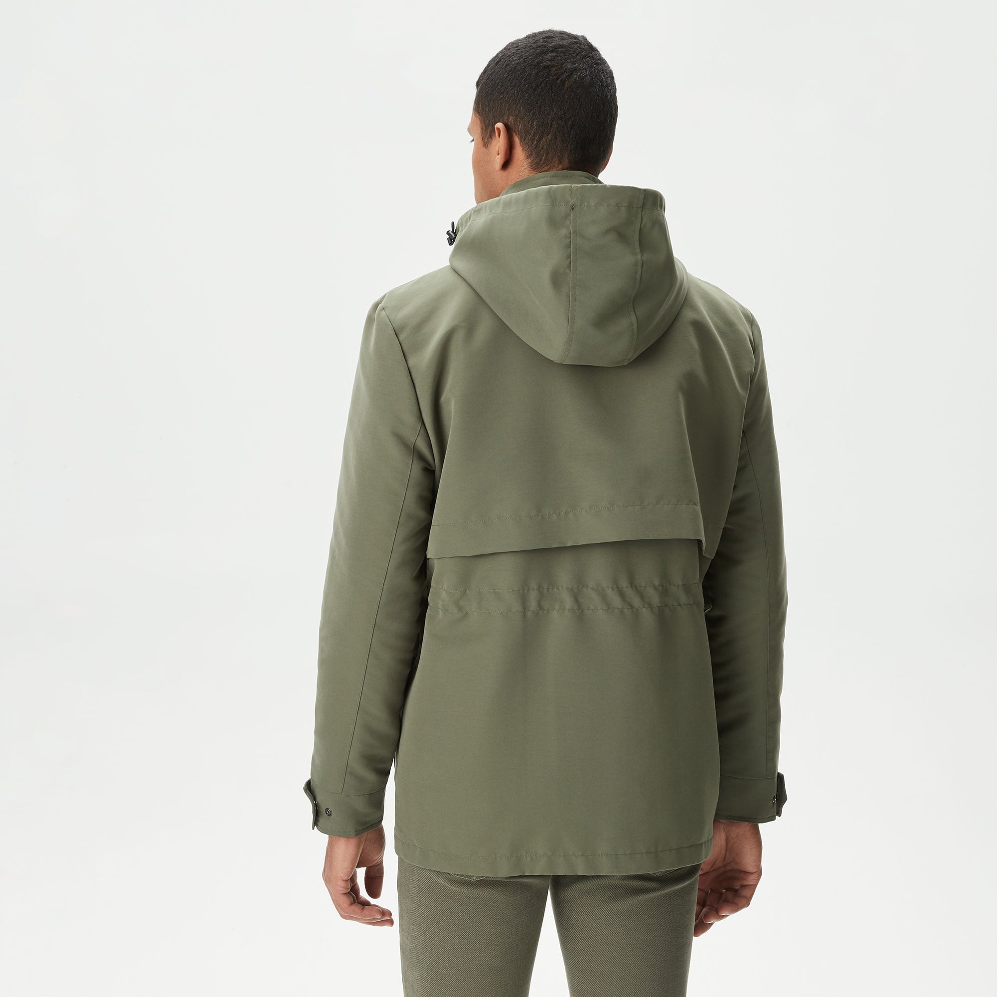 Lacoste Erkek Kapüşonlu Haki Mont