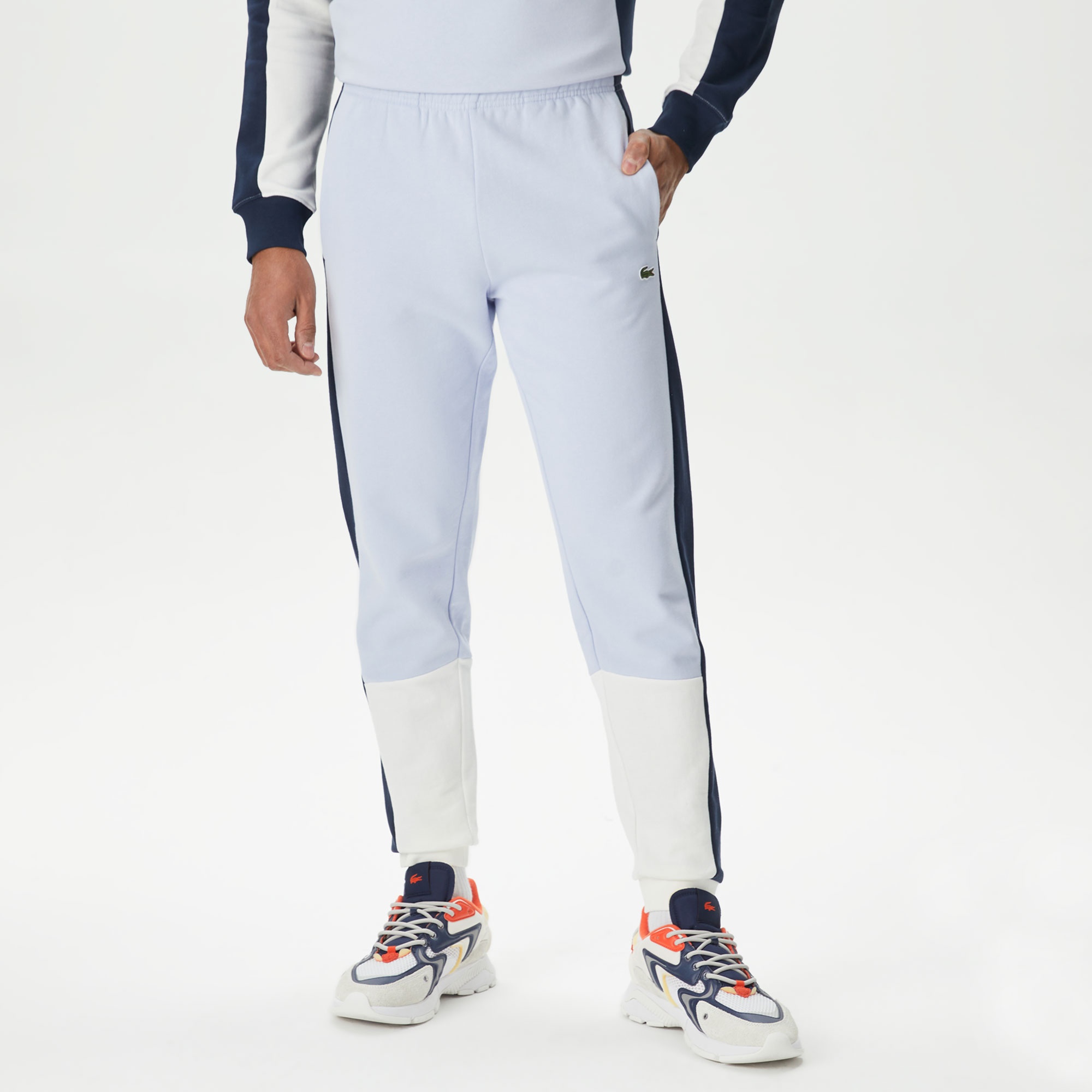 Lacoste Erkek Regular Fit Renk Bloklu Renkli Eşofman Altı