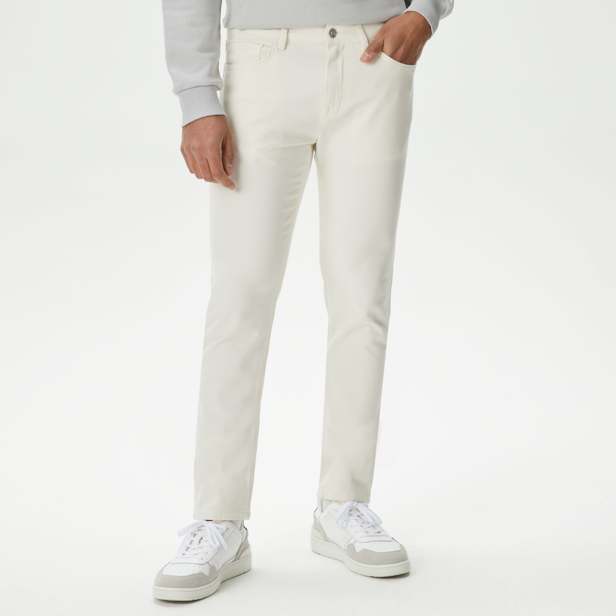 Lacoste Erkek Slim Fit Krem Pantolon