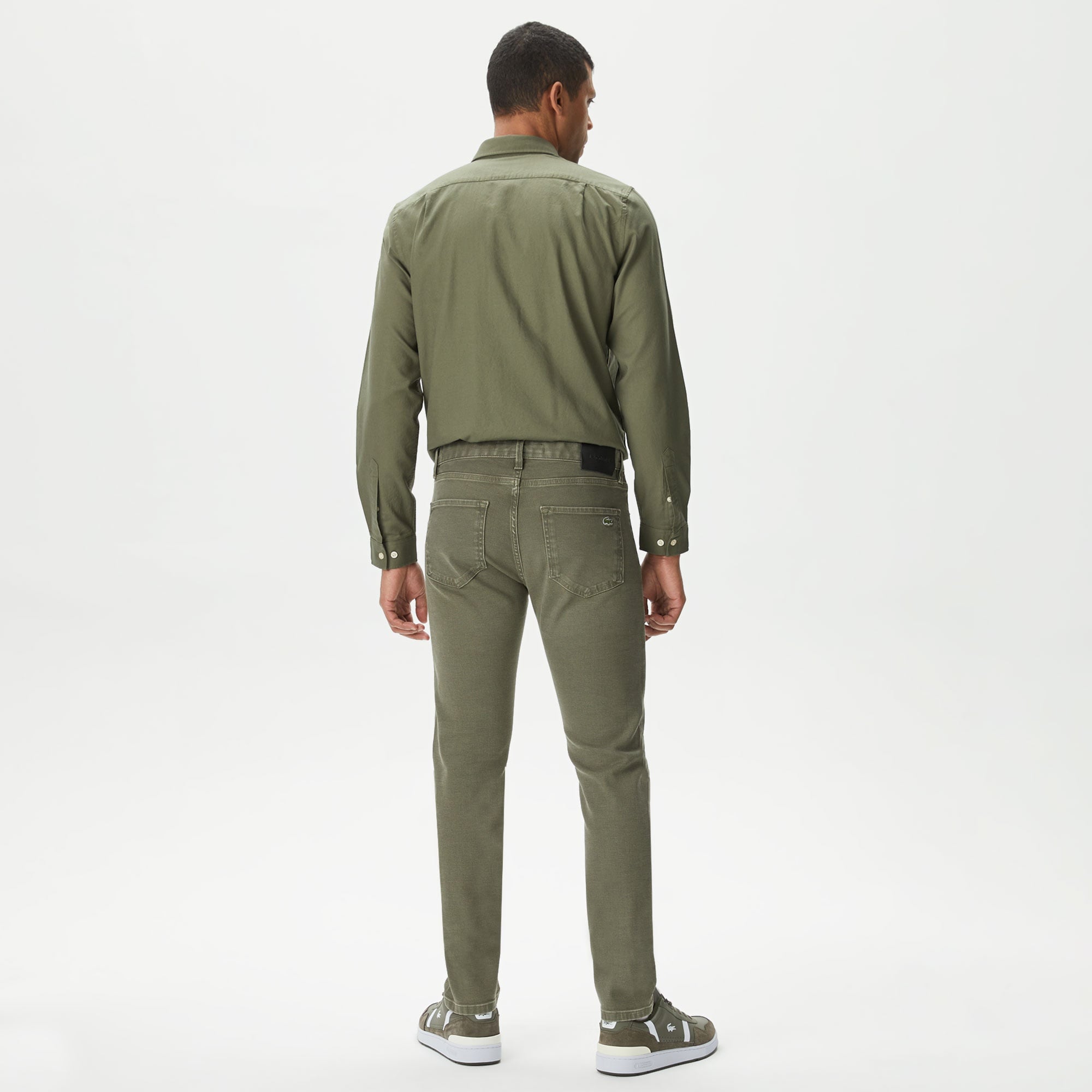 Lacoste Erkek Slim Fit Haki Jean Pantolon