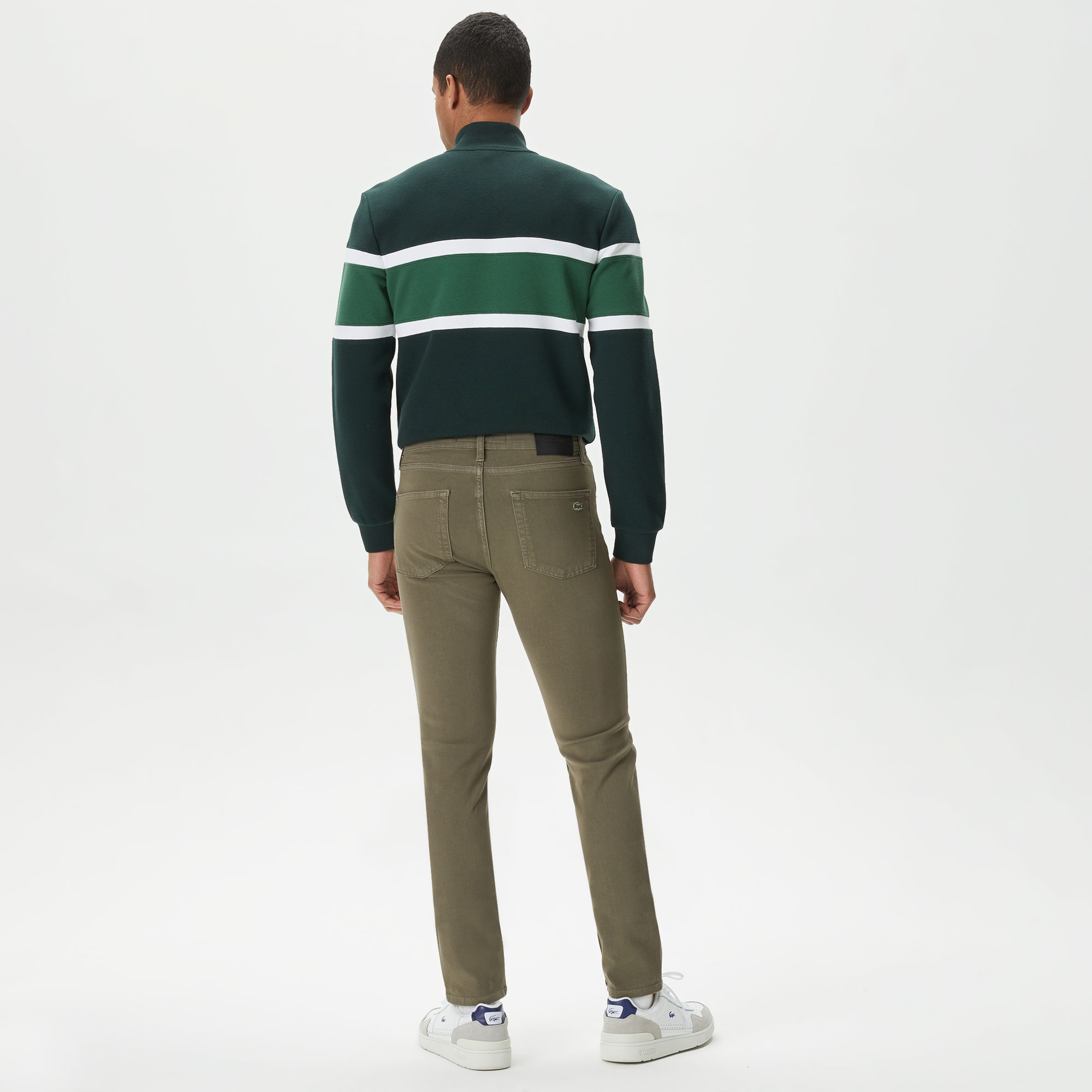 Lacoste Erkek Slim Fit Haki Jean Pantolon