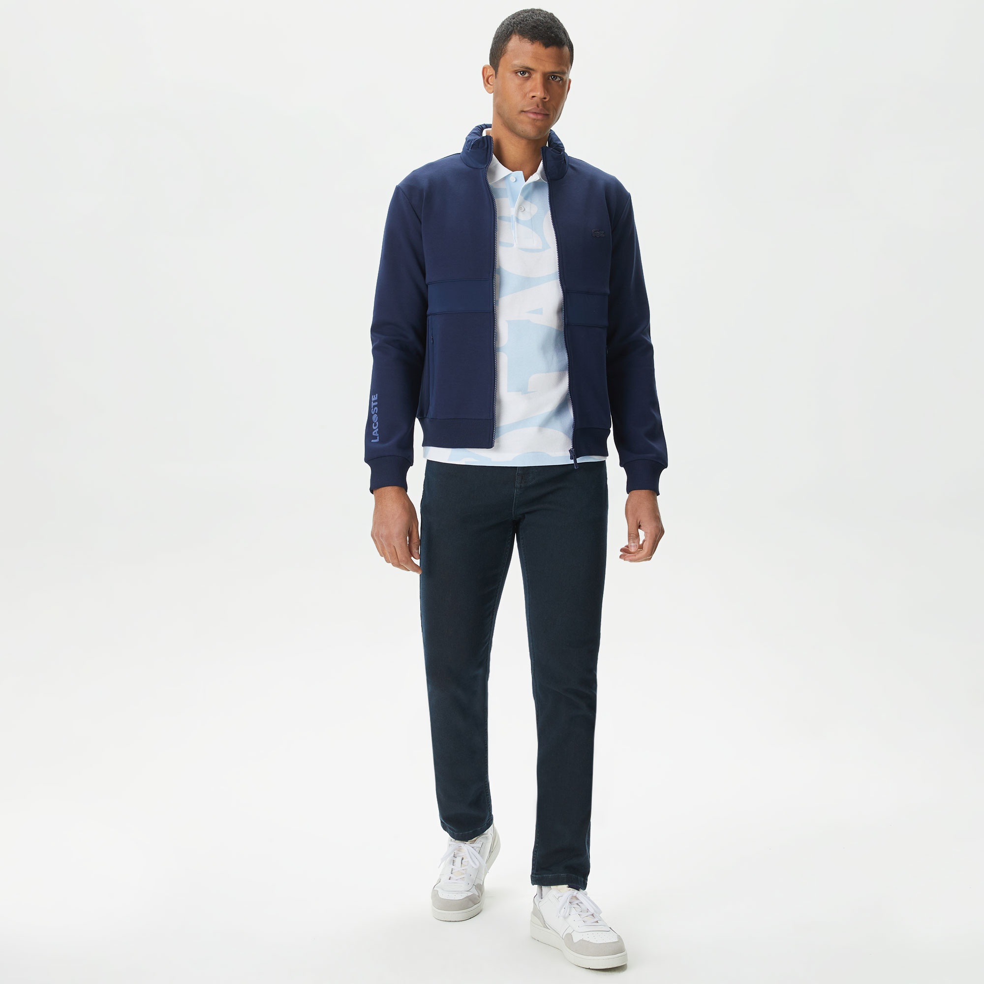 Lacoste Erkek Regular Fit Kapüşonlu Lacivert Sweatshirt