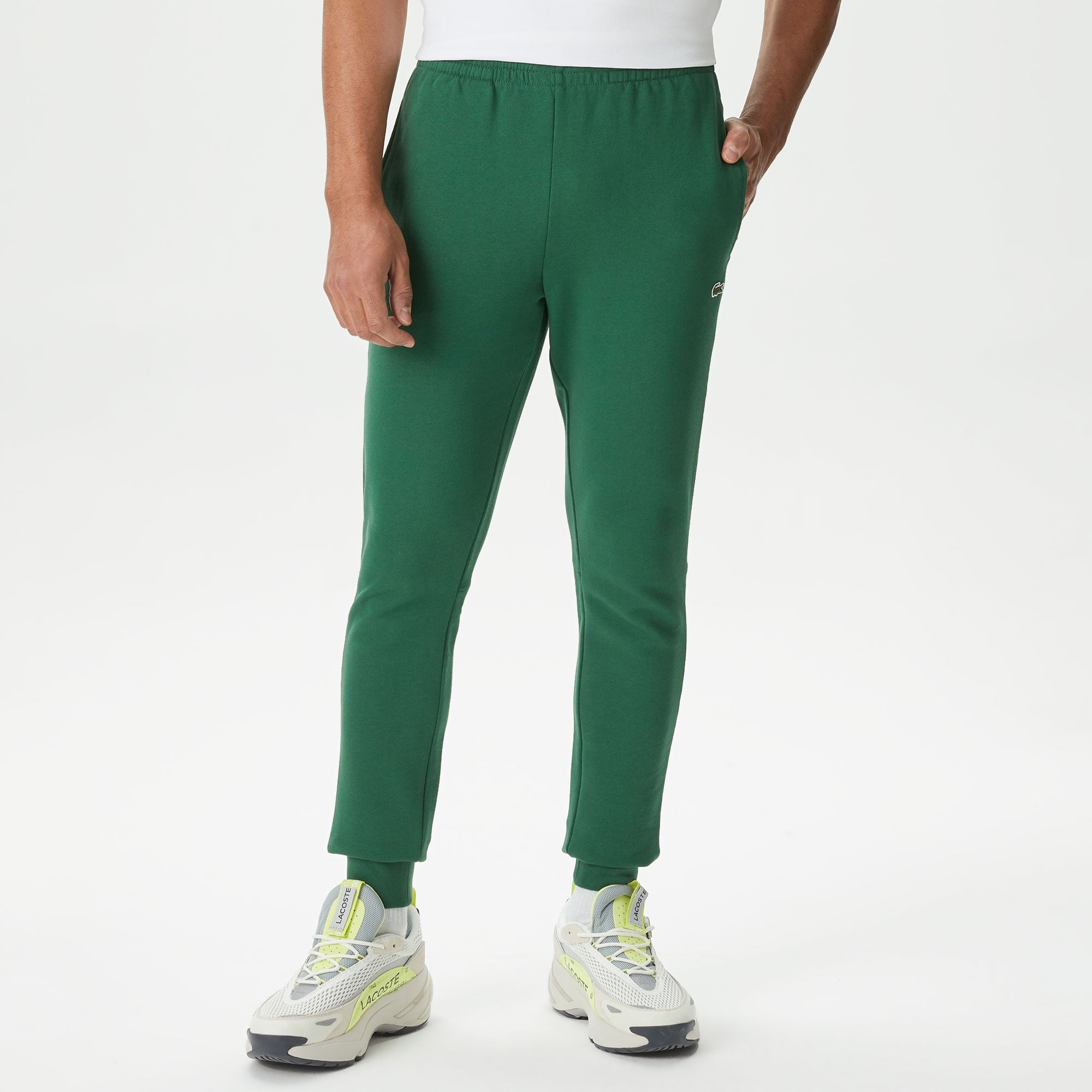 Lacoste Erkek Slim Fit Organik Pamuk Koyu Yeşil Eşofman Altı