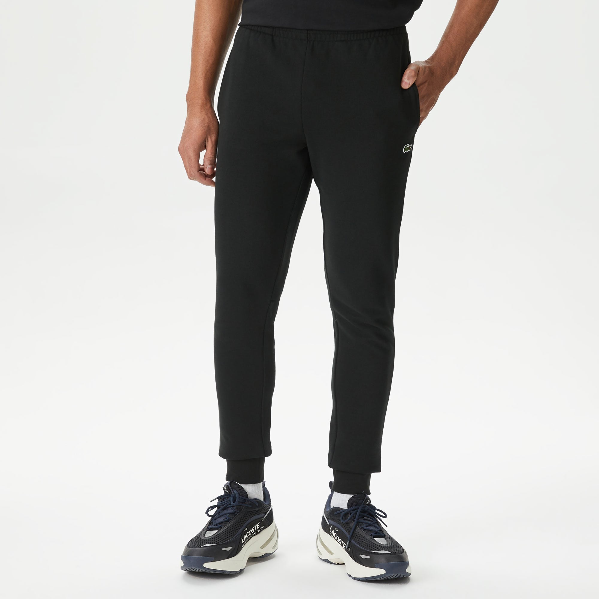 Lacoste Erkek Slim Fit Organik Pamuk Siyah Eşofman Altı