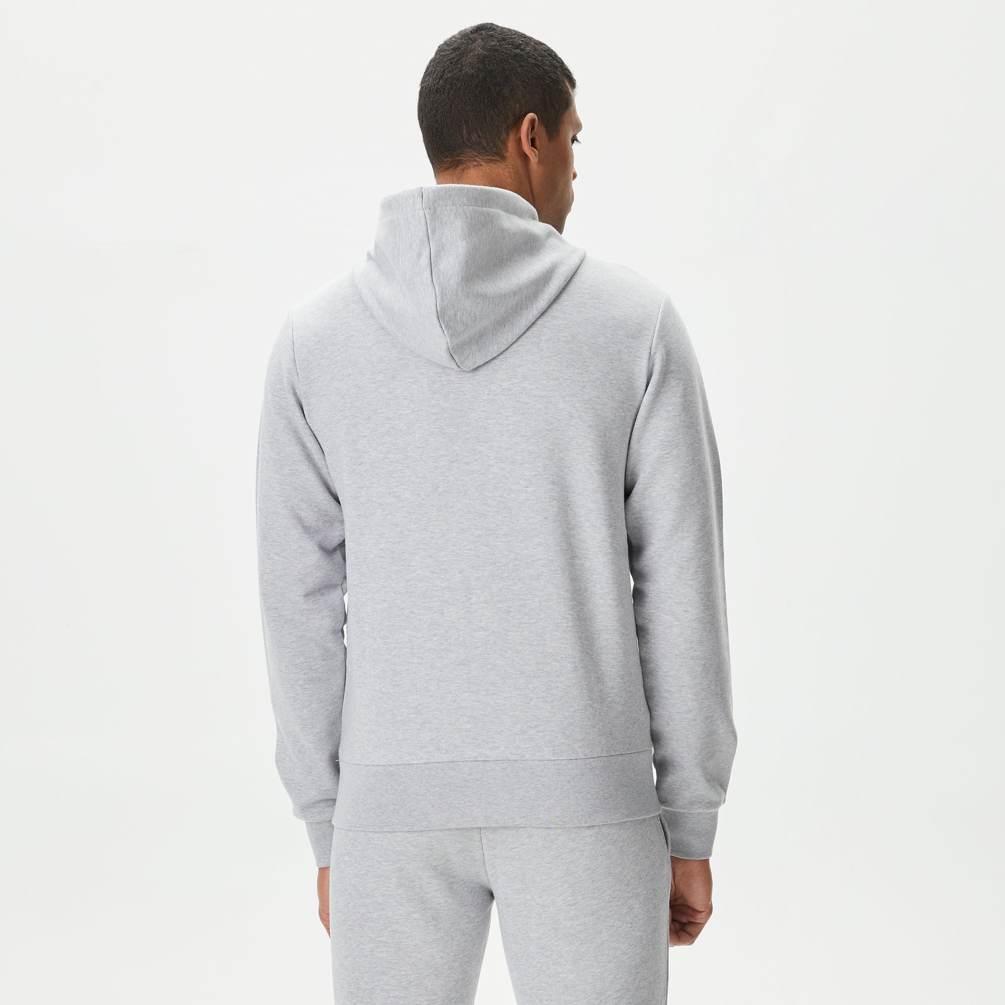 Lacoste Erkek Classic Fit Fermuarlı Gri Sweatshirt