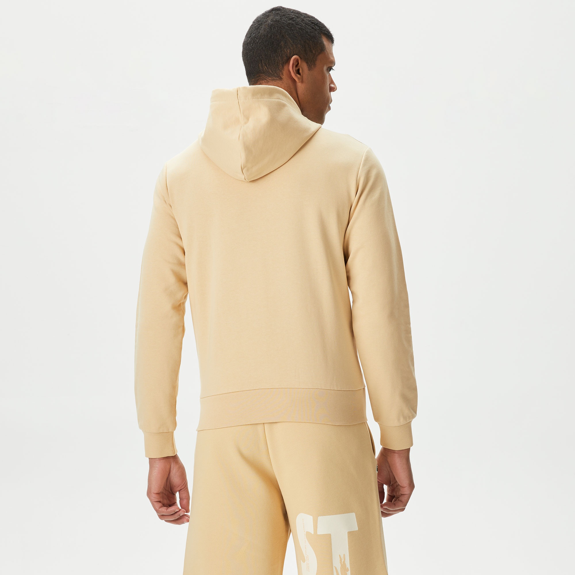 Lacoste Erkek Classic Fit Fermuarlı Bej Sweatshirt