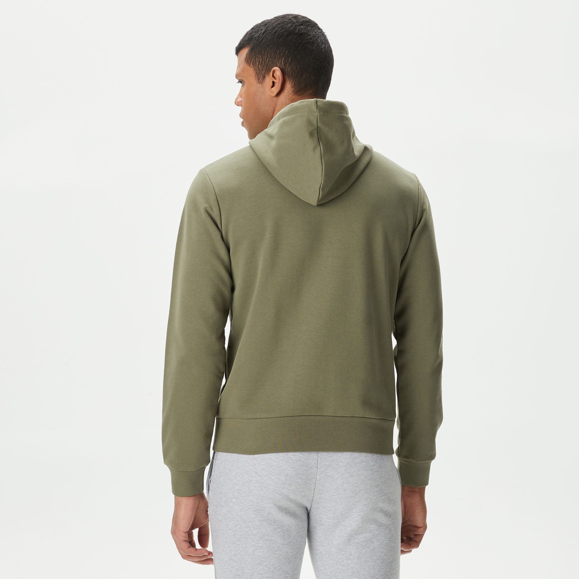 Lacoste Erkek Classic Fit Kapüşonlu Haki Sweatshirt