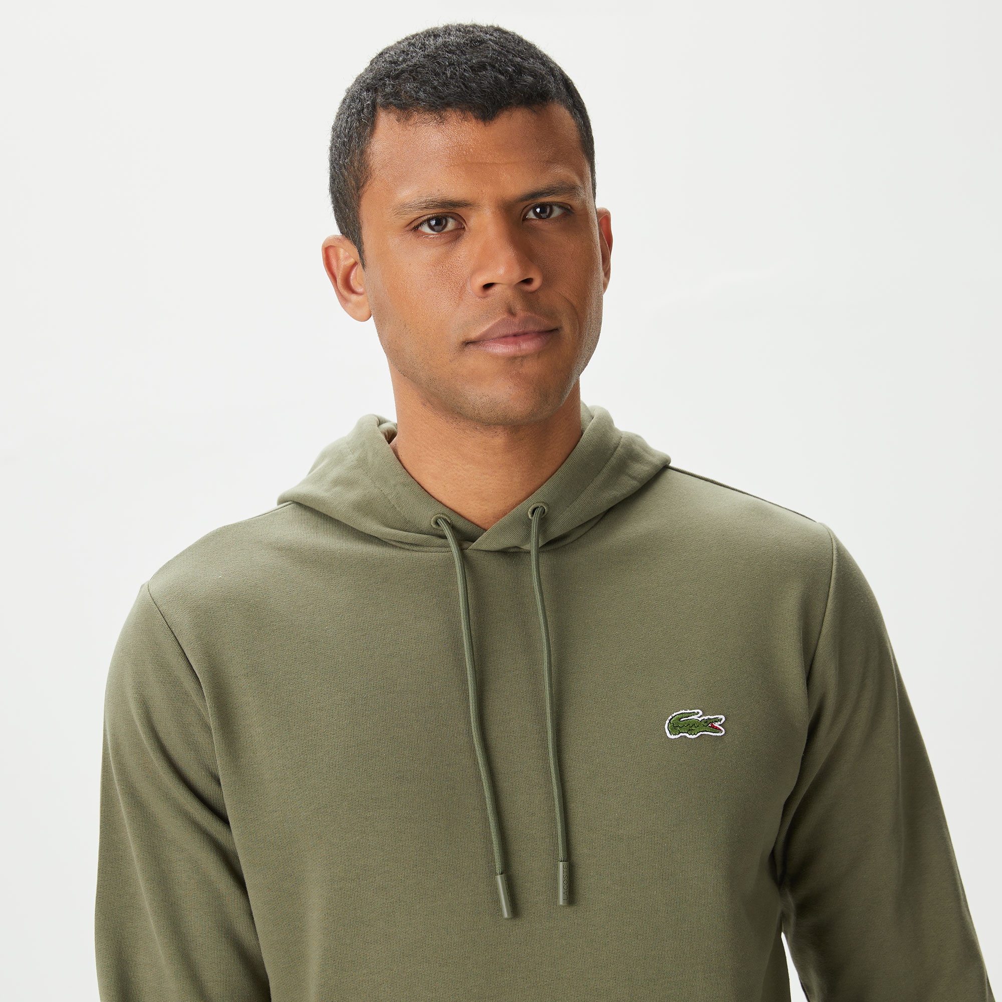 Lacoste Erkek Classic Fit Kapüşonlu Haki Sweatshirt