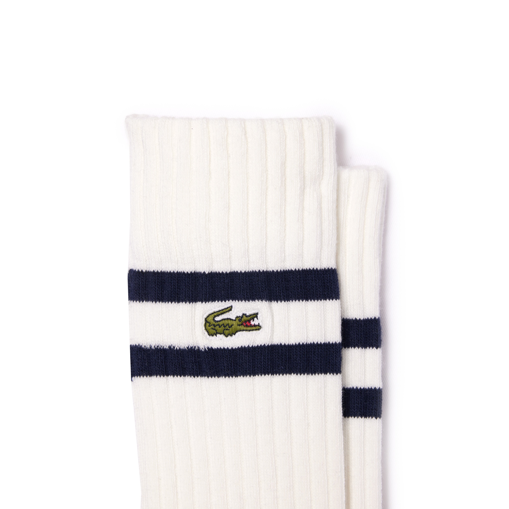 Lacoste Unisex Kontrast Çizgili Renkli Çorap