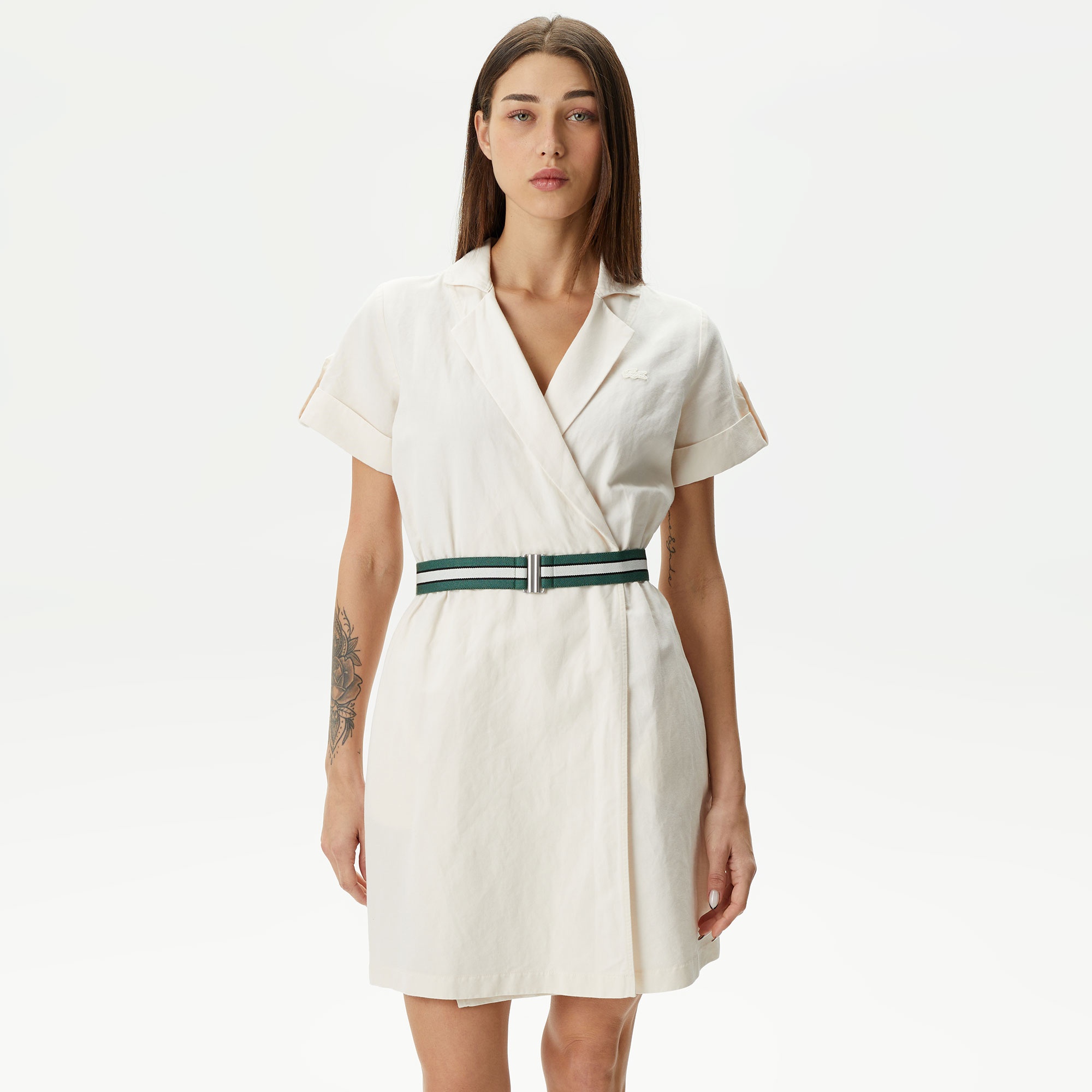 Lacoste Kadın Beyaz Elbise