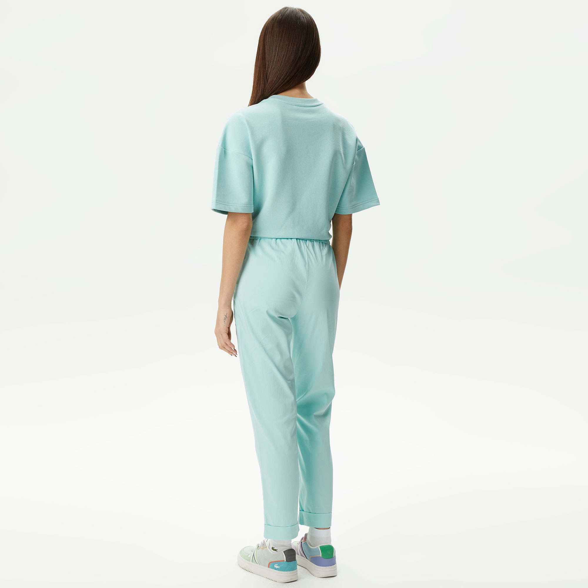 Lacoste Kadın Regular Fit Yeşil Pantolon