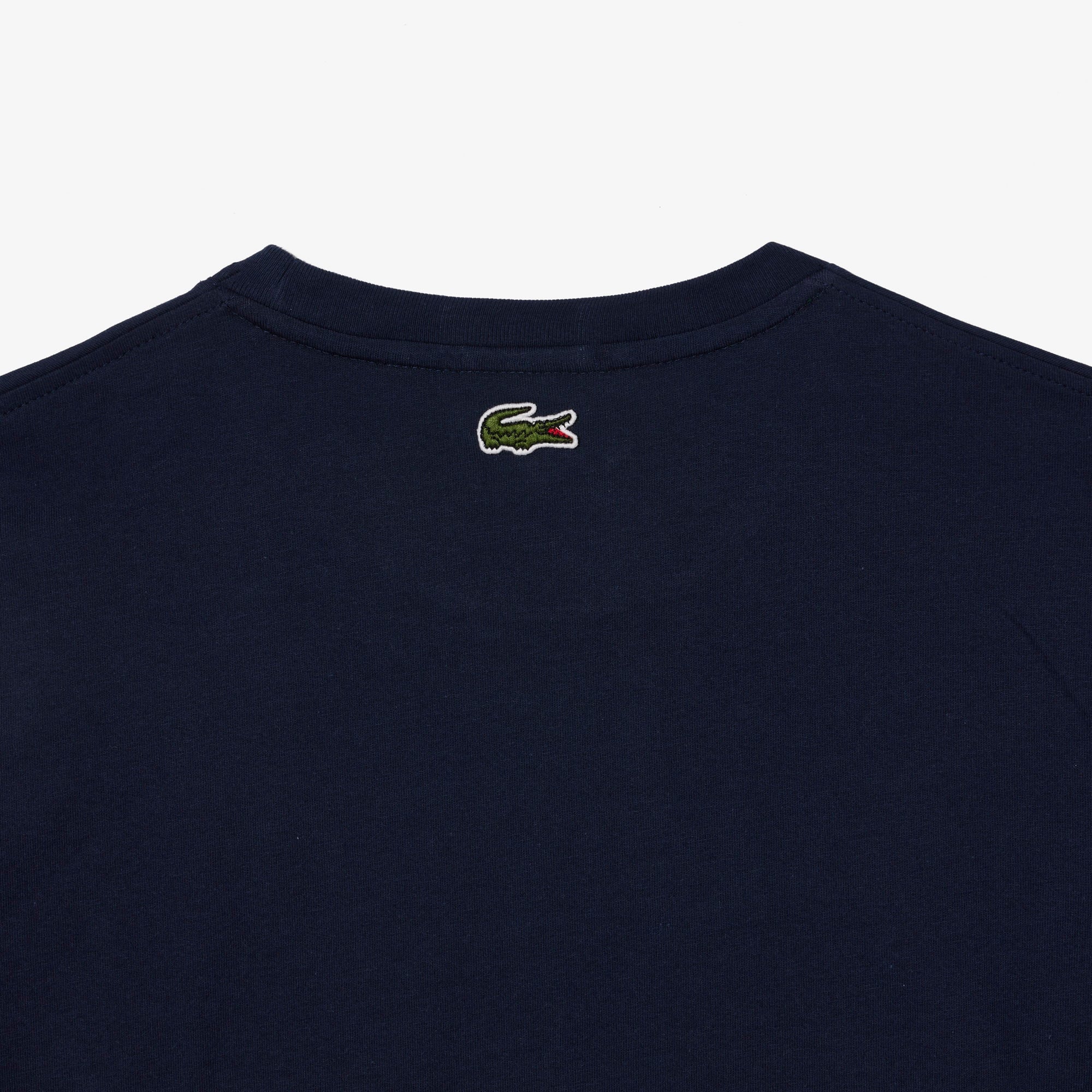 Lacoste Unisex Regular Fit Bisiklet Yaka Baskılı Lacivert T-Shirt