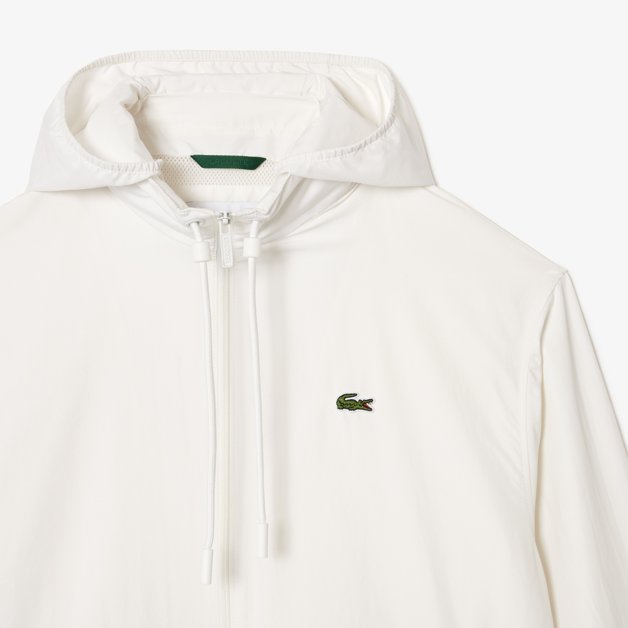 Lacoste Erkek Dik Yaka Beyaz Mont