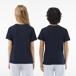 Çocuk Bisiklet Yaka Lacivert T-Shirt Lacivert