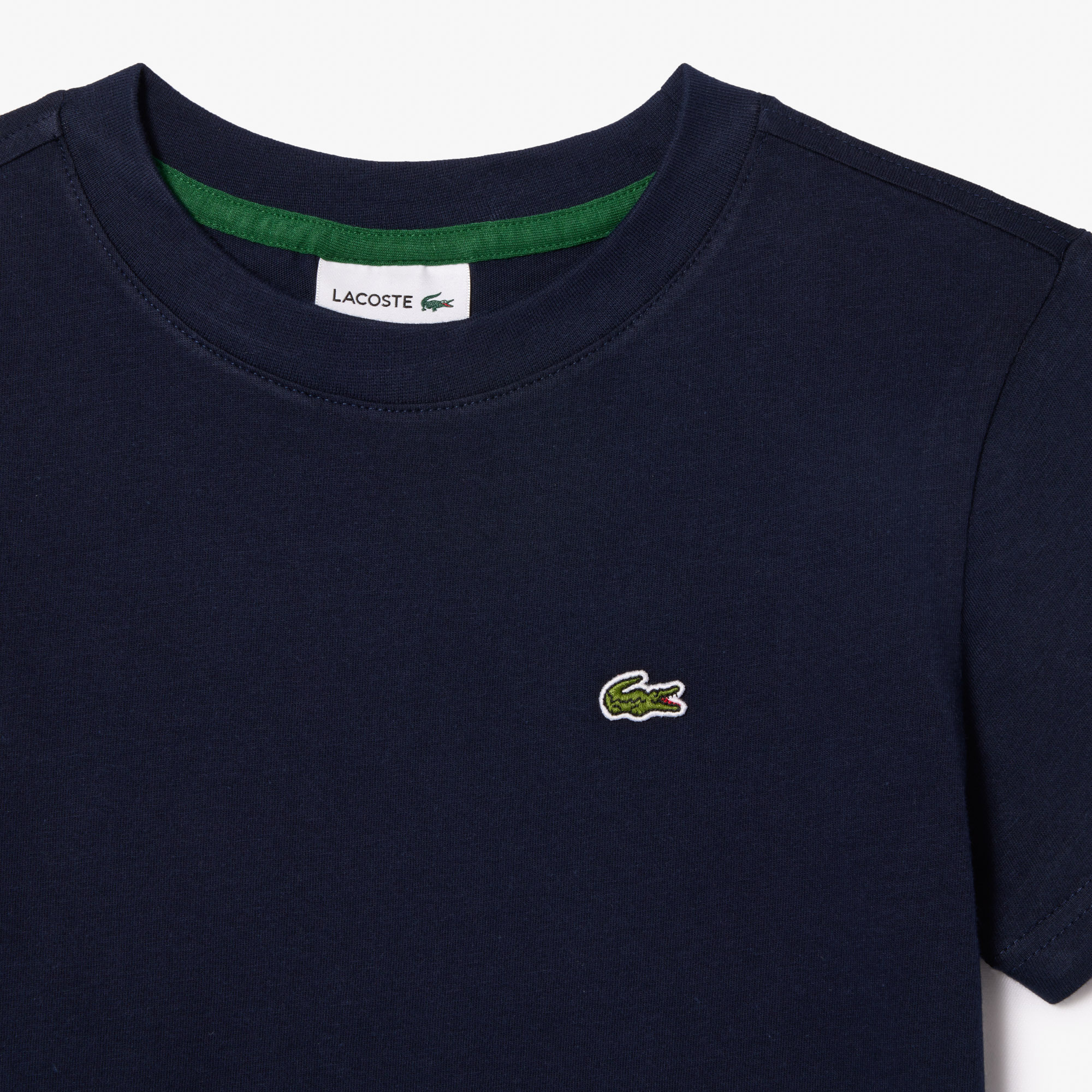 Lacoste Çocuk Bisiklet Yaka Lacivert T-Shirt görsel 3