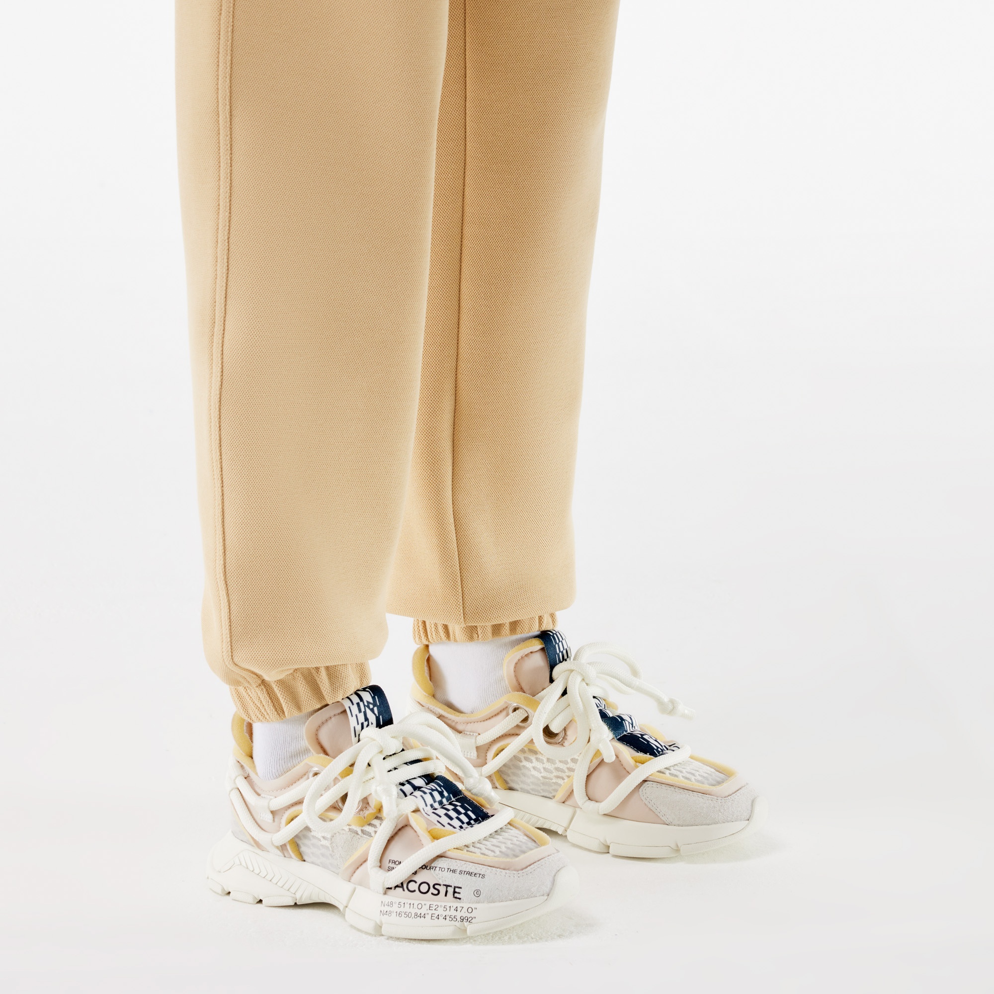 Lacoste L003 Active Runway Kadın Bej Sneaker