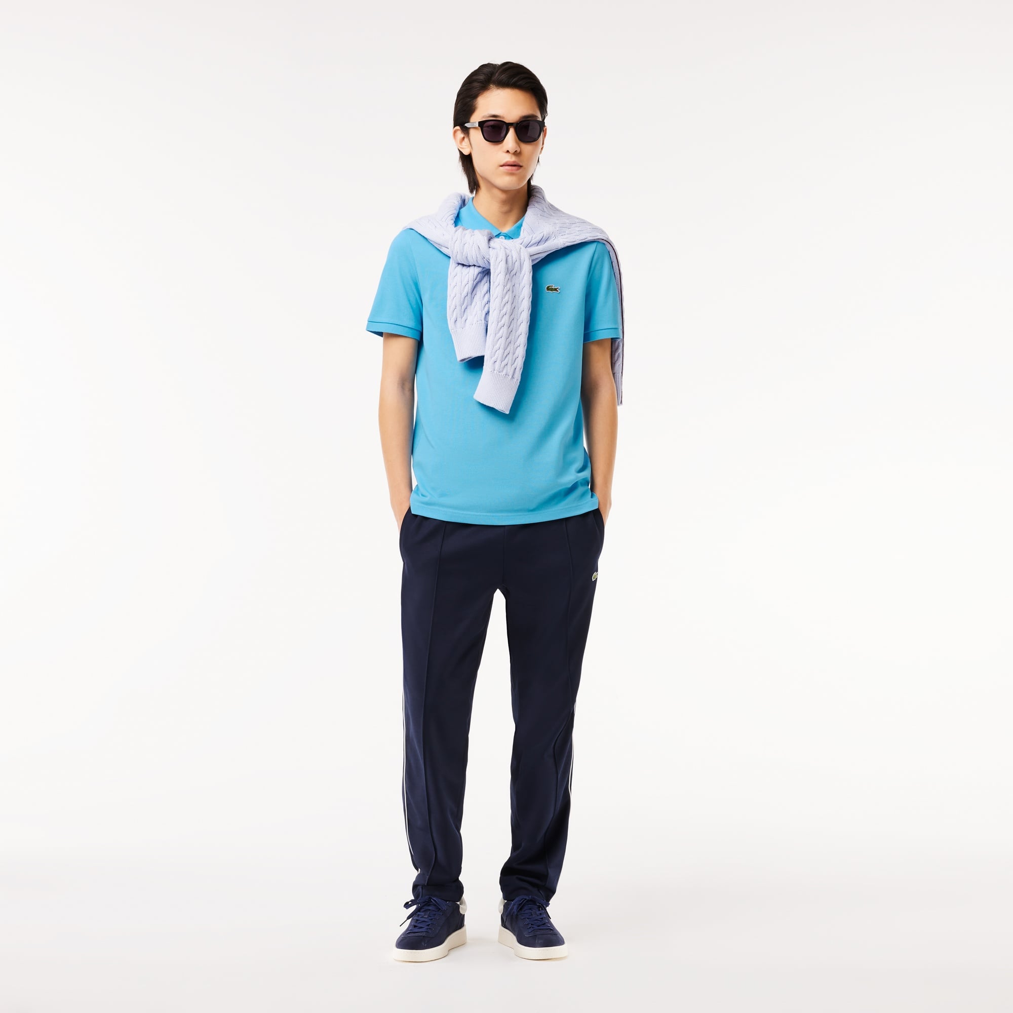 Lacoste L.12.12 Erkek Slim Fit Mavi Polo