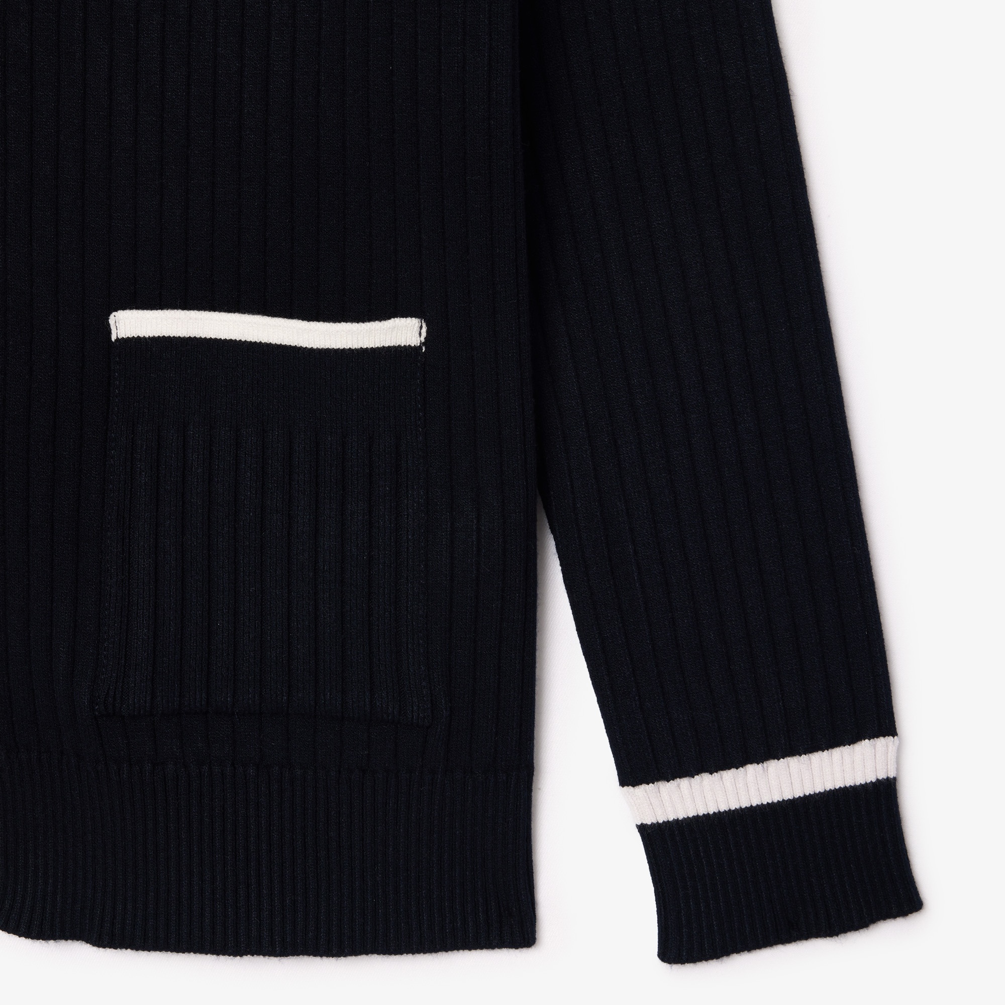 Lacoste Kadın V Yaka Lacivert Hırka