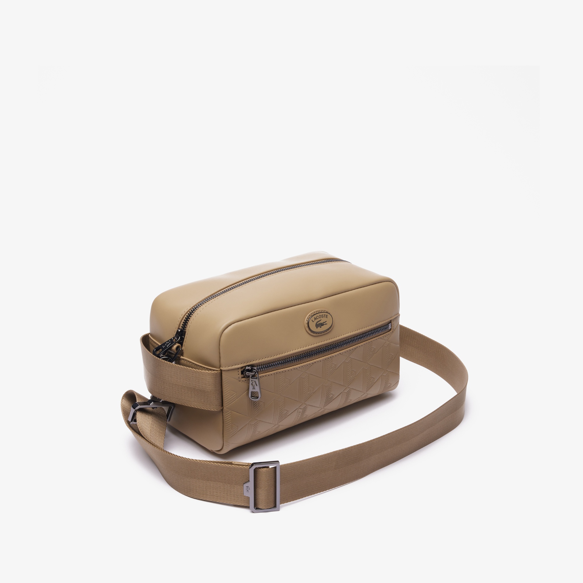 Lacoste Erkek Monogram Bej Postacı Çantası