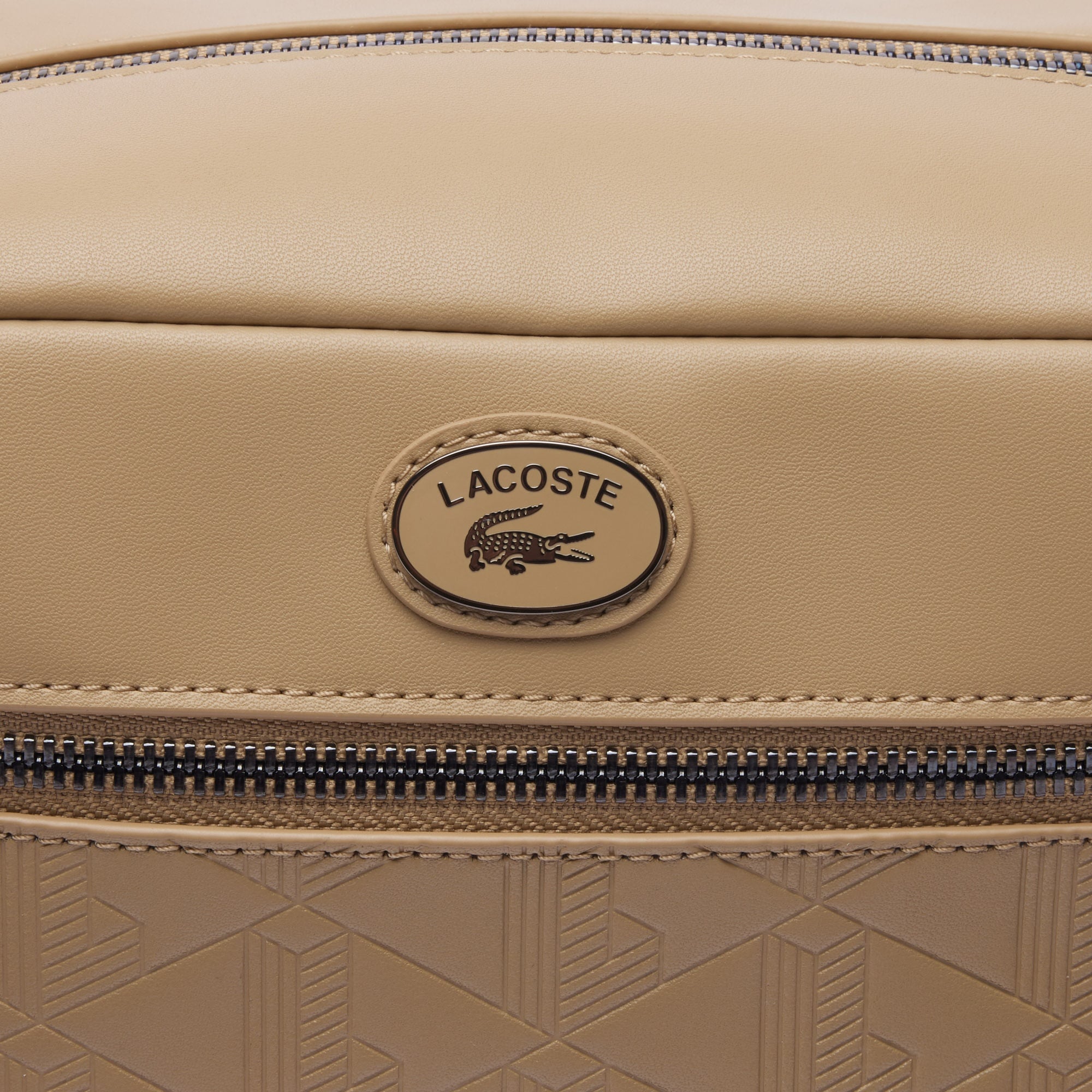 Lacoste Erkek Monogram Bej Postacı Çantası