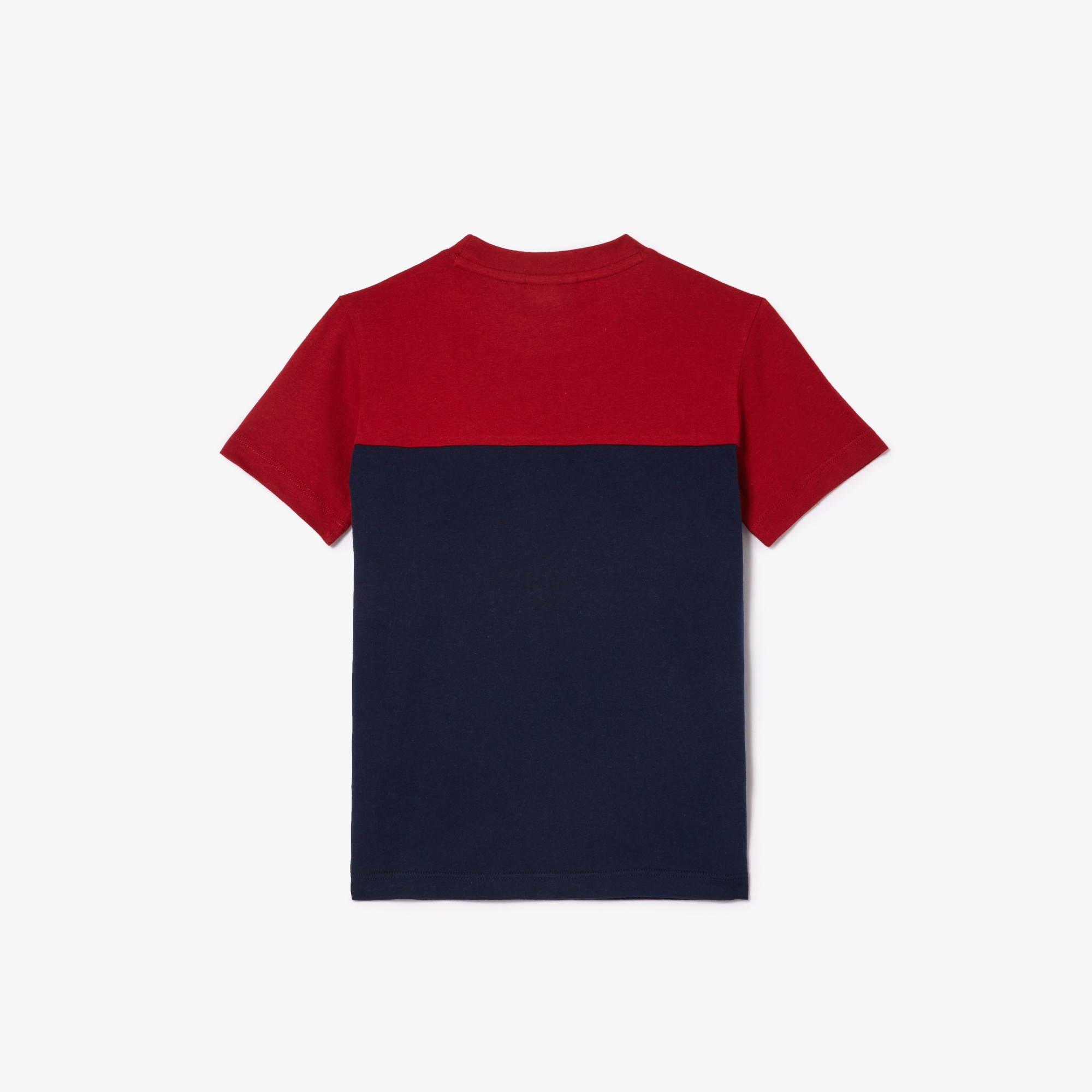 Lacoste Çocuk Bordo Renk Bloklu T-shirt