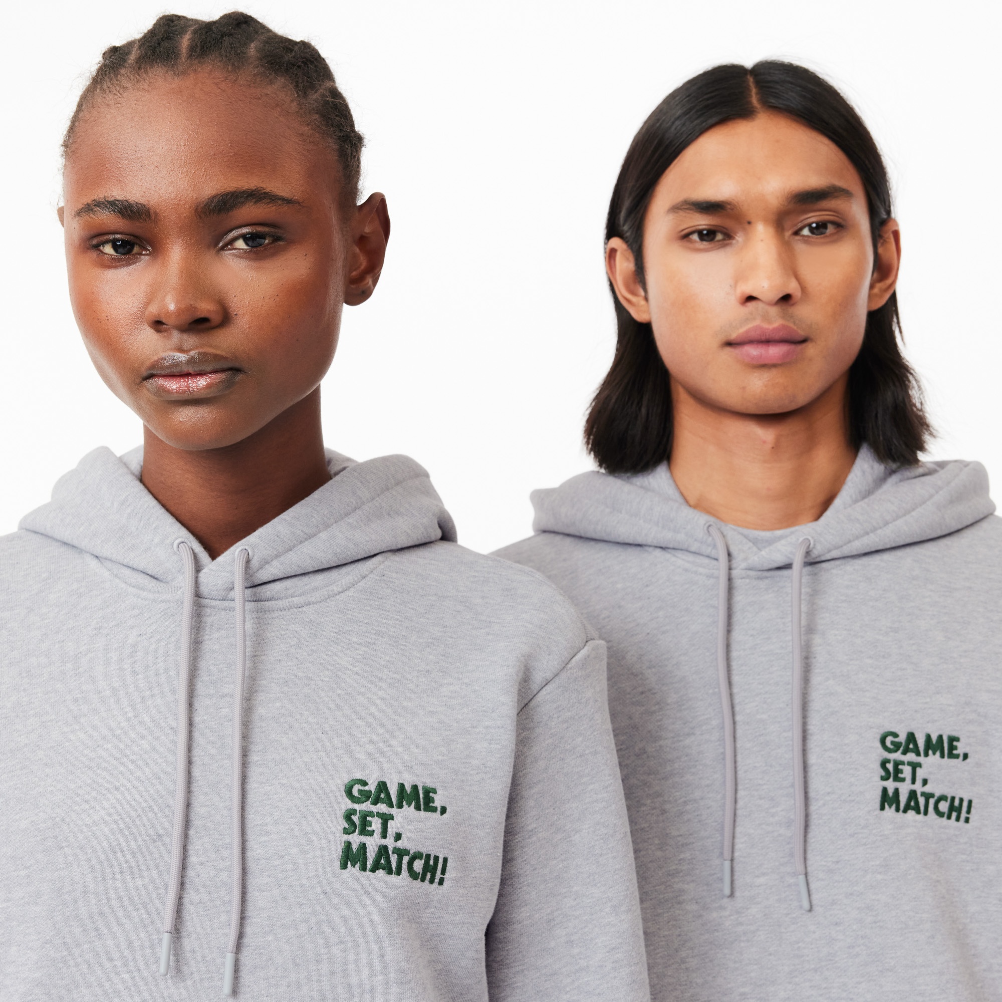 Lacoste Unisex Relaxed Fit Kapüşonlu Gri Sweatshirt