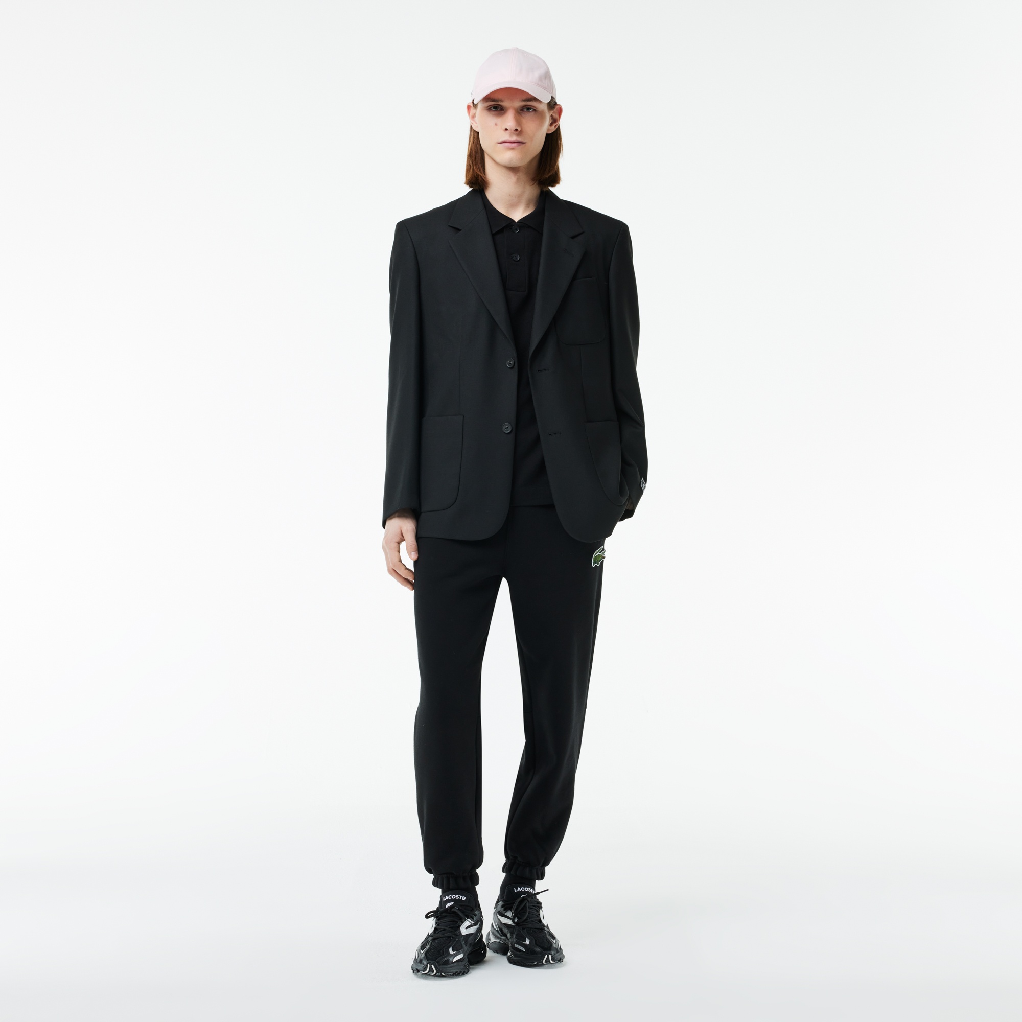 Lacoste L.12.12 Unisex Loose Fit Siyah Polo